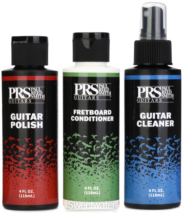 PRS Guitar Care Bundle - Includes Guitar Cleaner, Guitar Polish, Fingerboard Conditioner & 3 Microfiber Polishing Cloths
