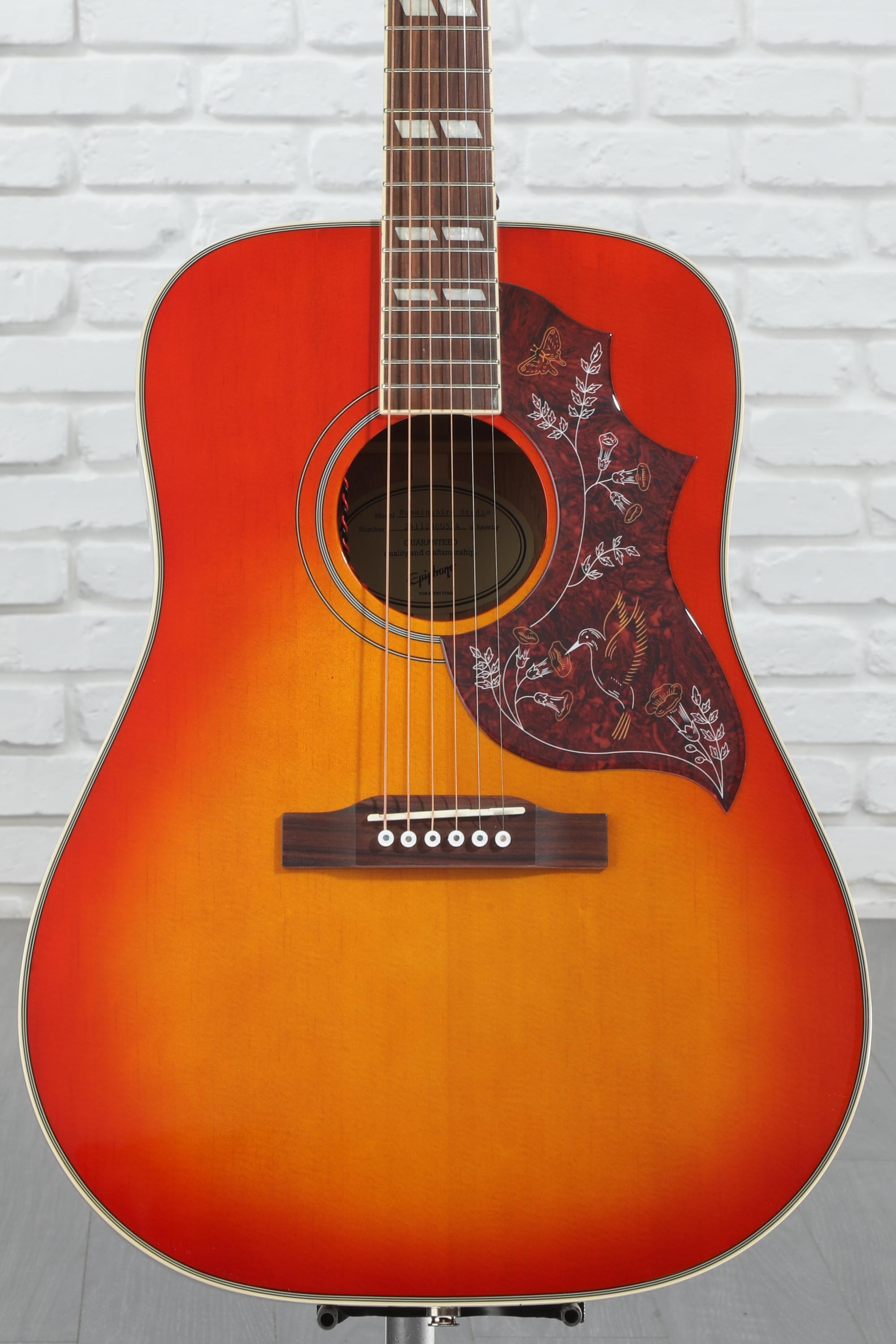 Epiphone Hummingbird Studio Acoustic-Electric Guitar Ebony