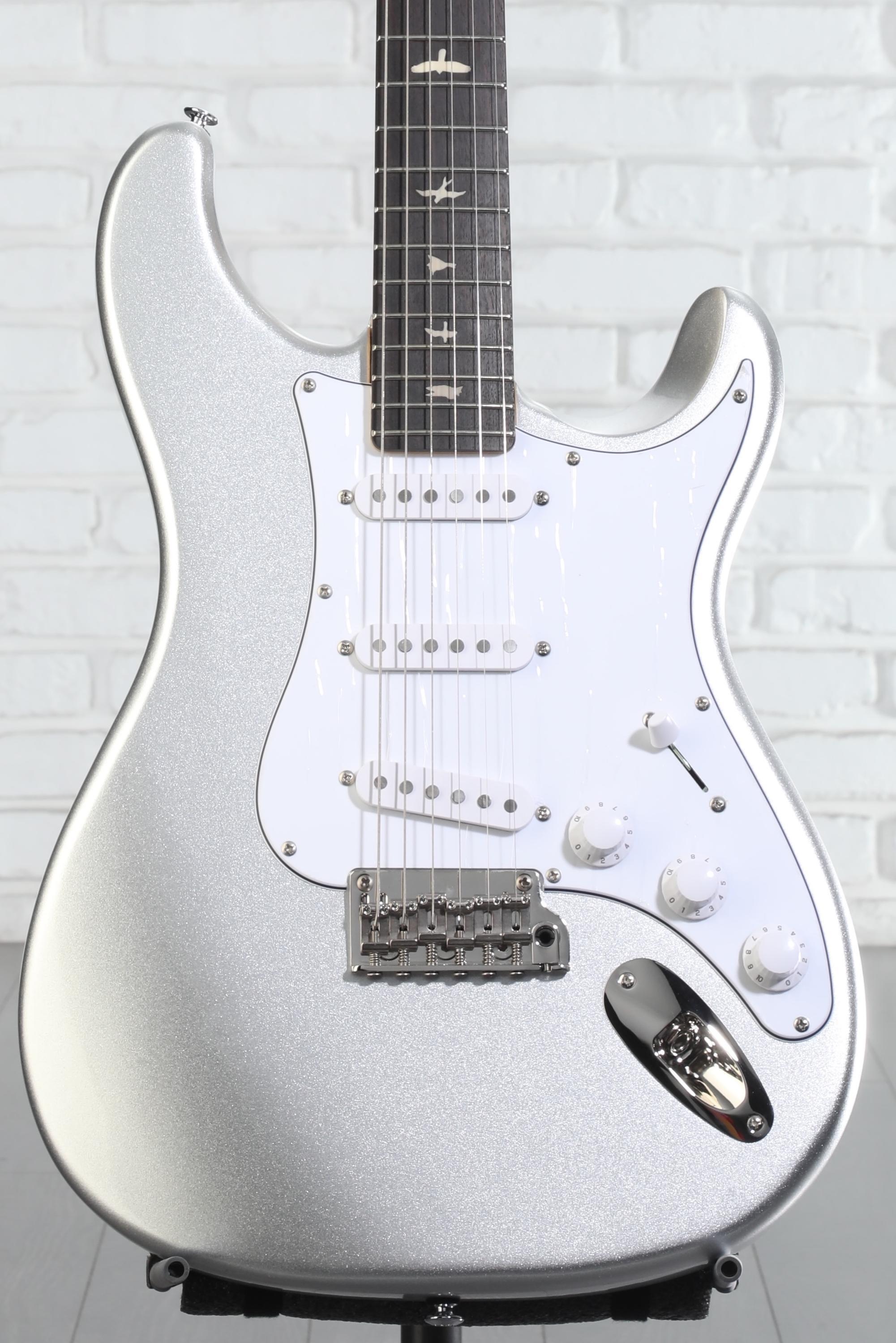 【たこやき】PRS SE Silver Sky PRS SE Silver Sky Electric Guitar - Platinum Spark, Sweetwater