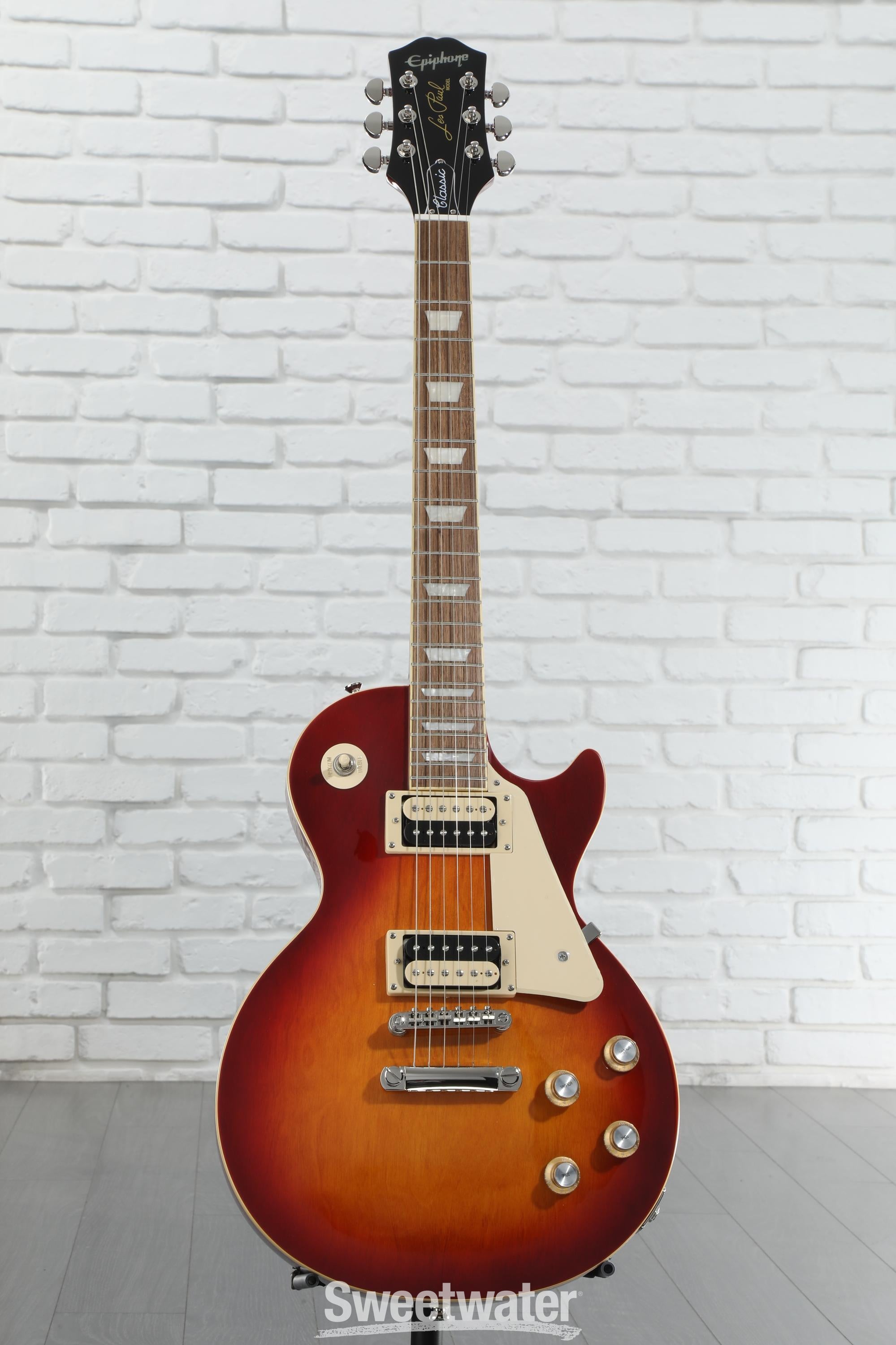 ギター Epiphone Les Paul Classic Epiphone Les Paul Classic Electric Guitar - Heritage Cherry