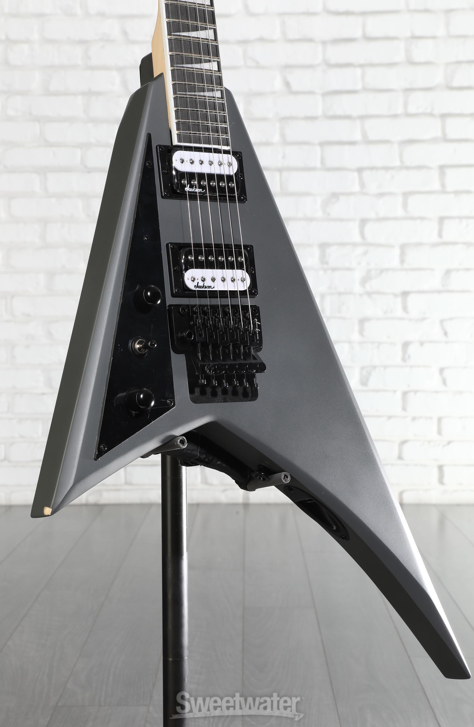 Photo of Jackson Rhoads JS32 Left-handed Electric Guitar - Satin Gray