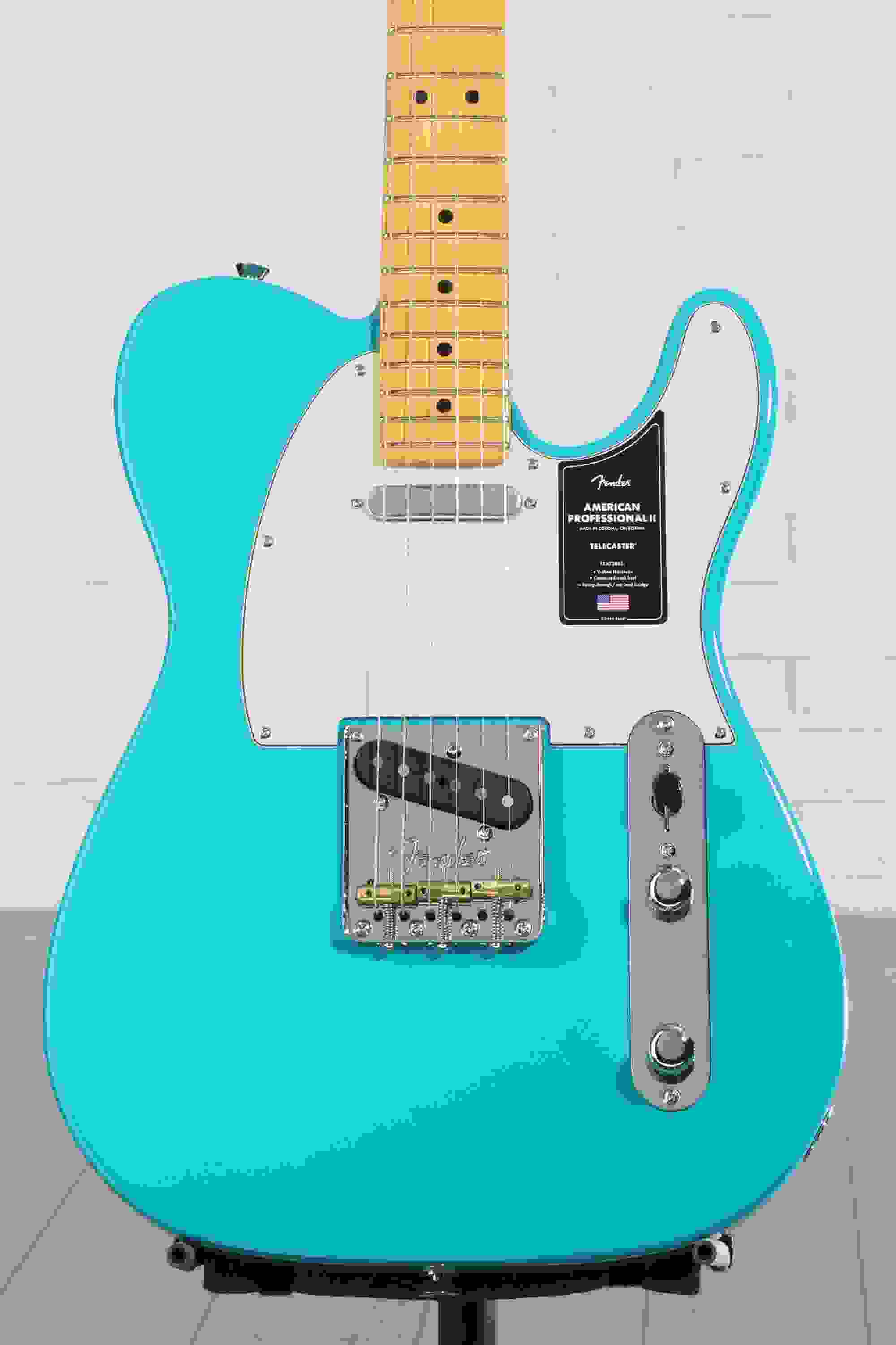 Fender American Professional II Telecaster - Miami Blue with Maple Fingerboard