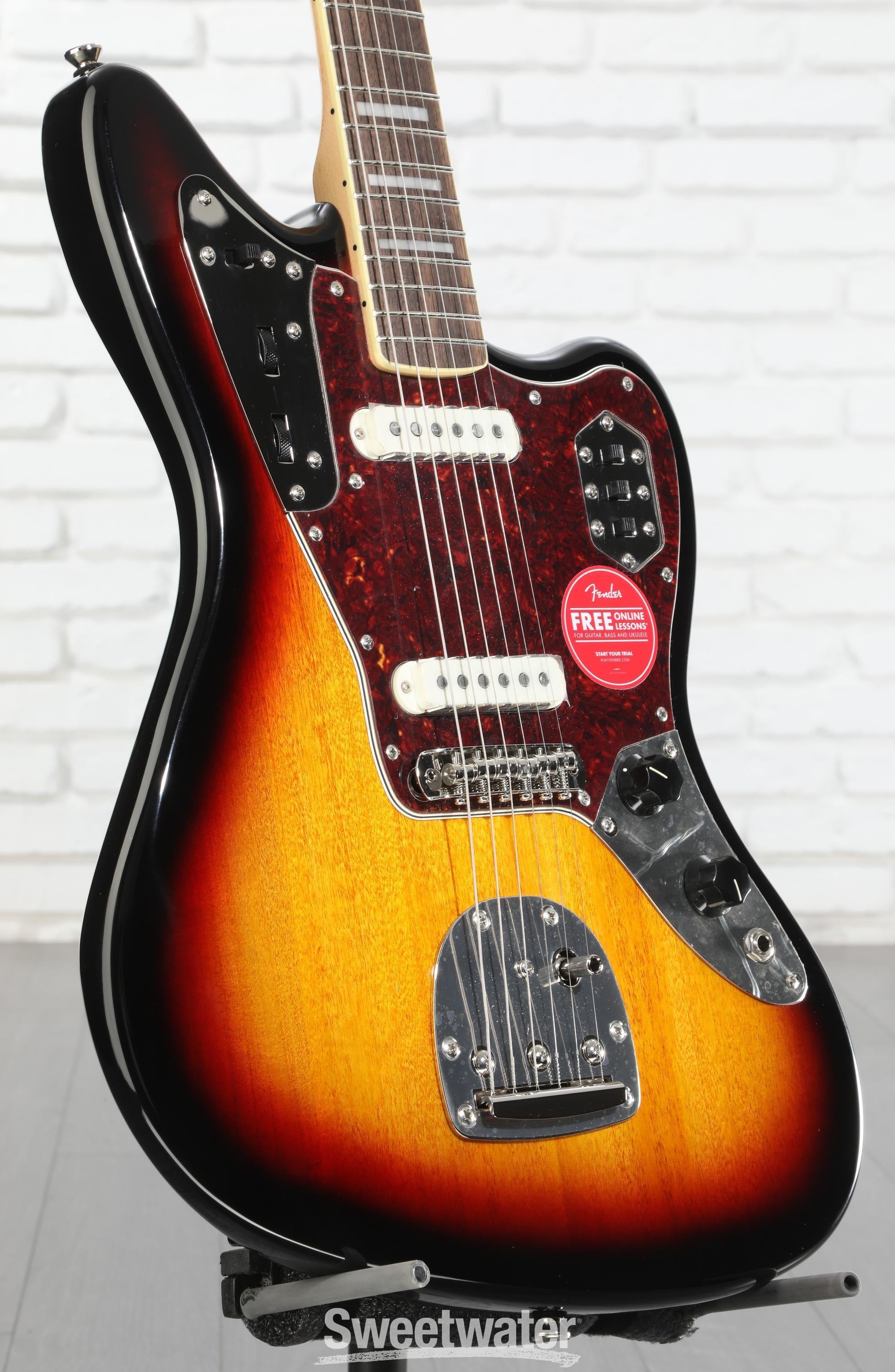 ギター Squier Jaguar Squier Classic Vibe '60s Jaguar Silver Sparkle w/Matching