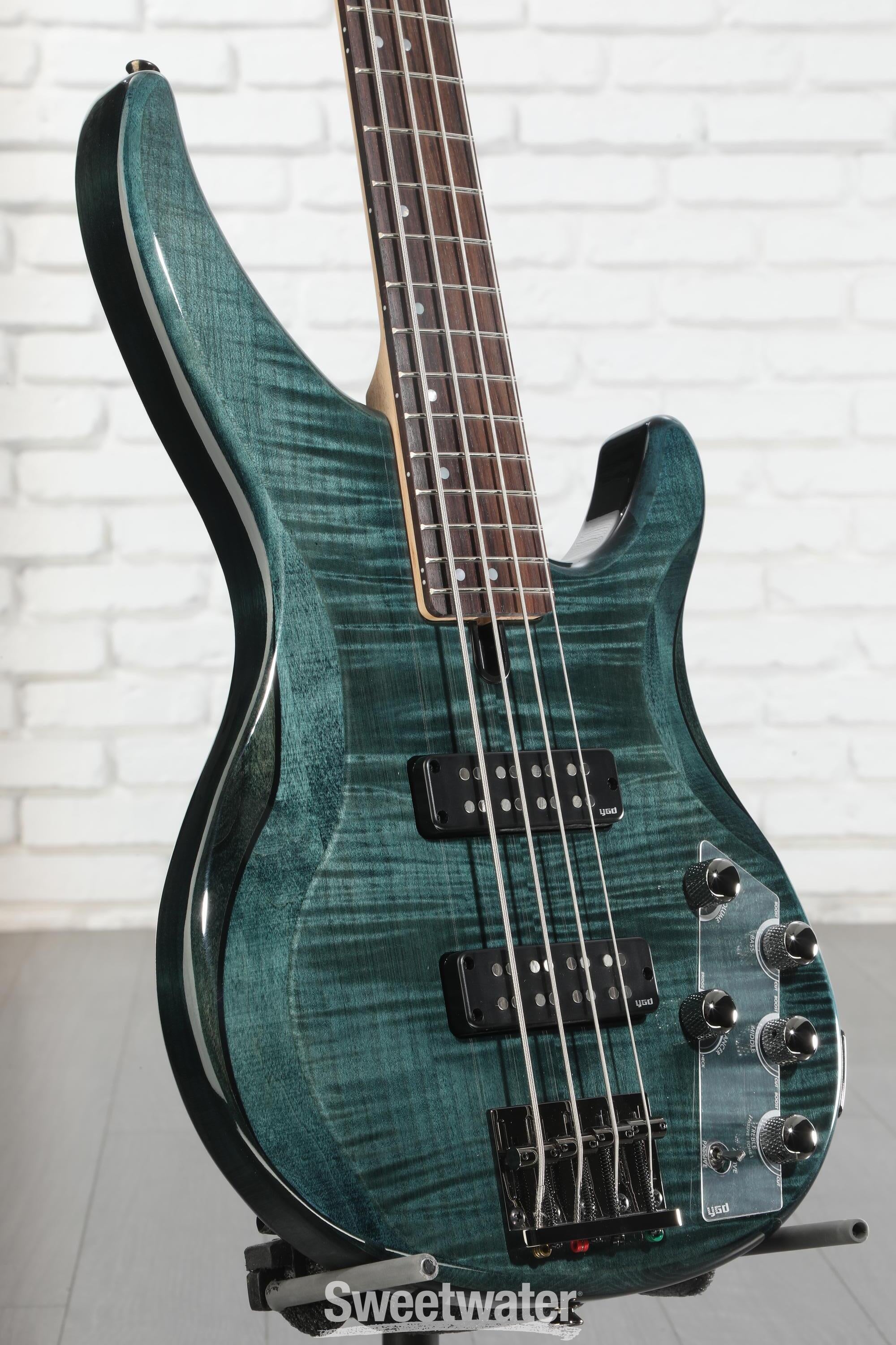Yamaha TRBX604FM 4-string Bass Guitar - Indigo Blue | Sweetwater