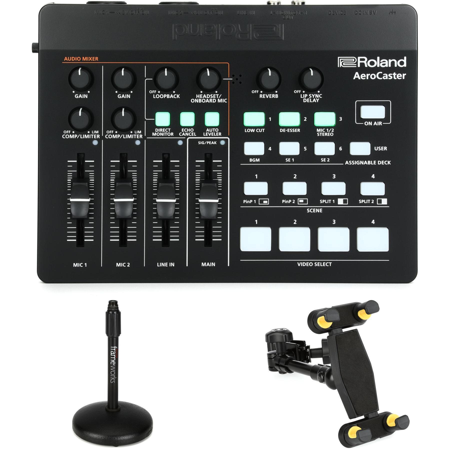 Roland VRC-01 AeroCaster with Tablet Holder and Stand