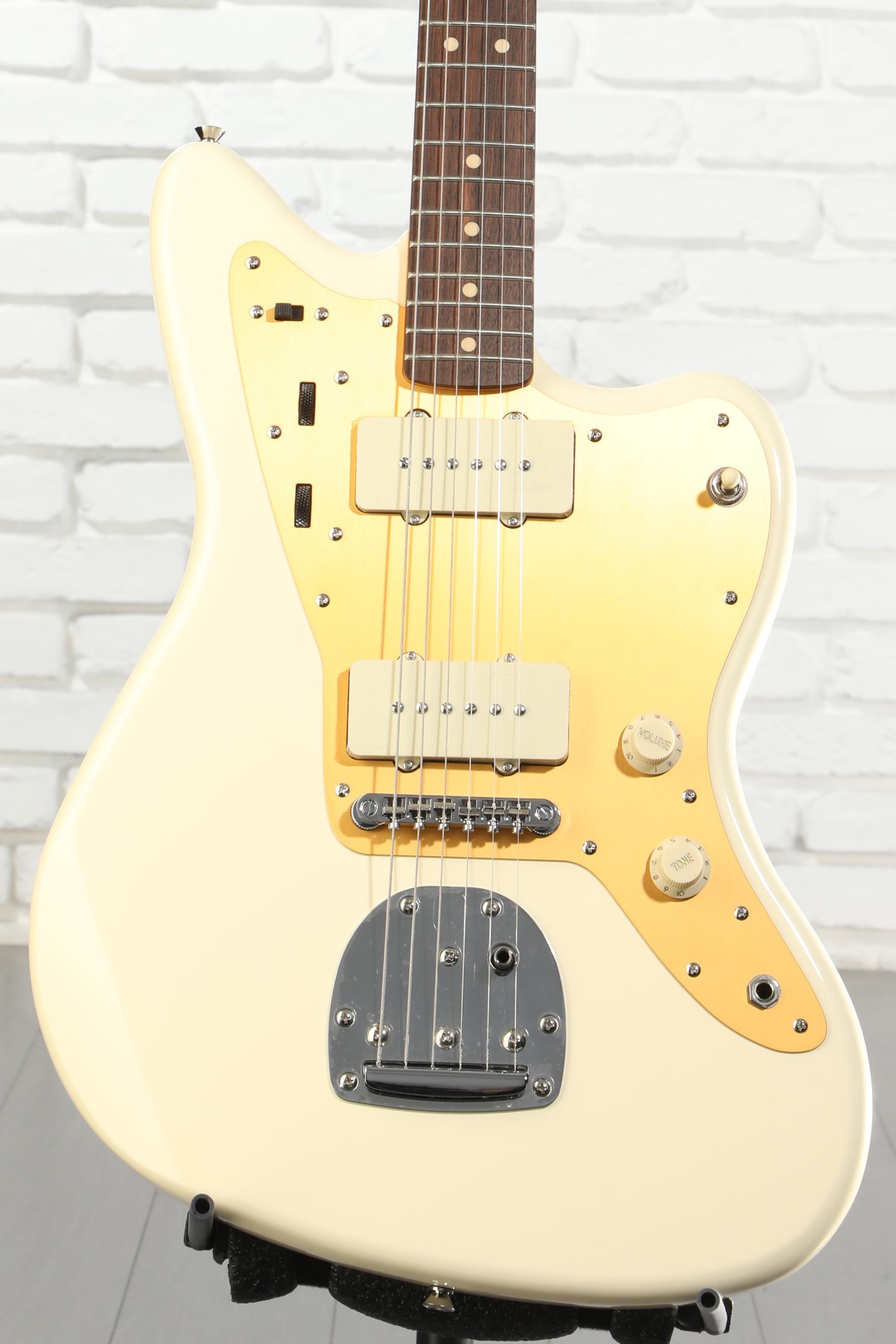 Squier J Mascis Signature Jazzmaster - Vintage White with Indian