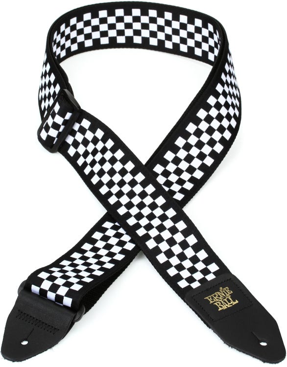 Buy 3/4 Inch Black & White Buffalo Plaid Ribbon on Black Nylon Webbing  Online