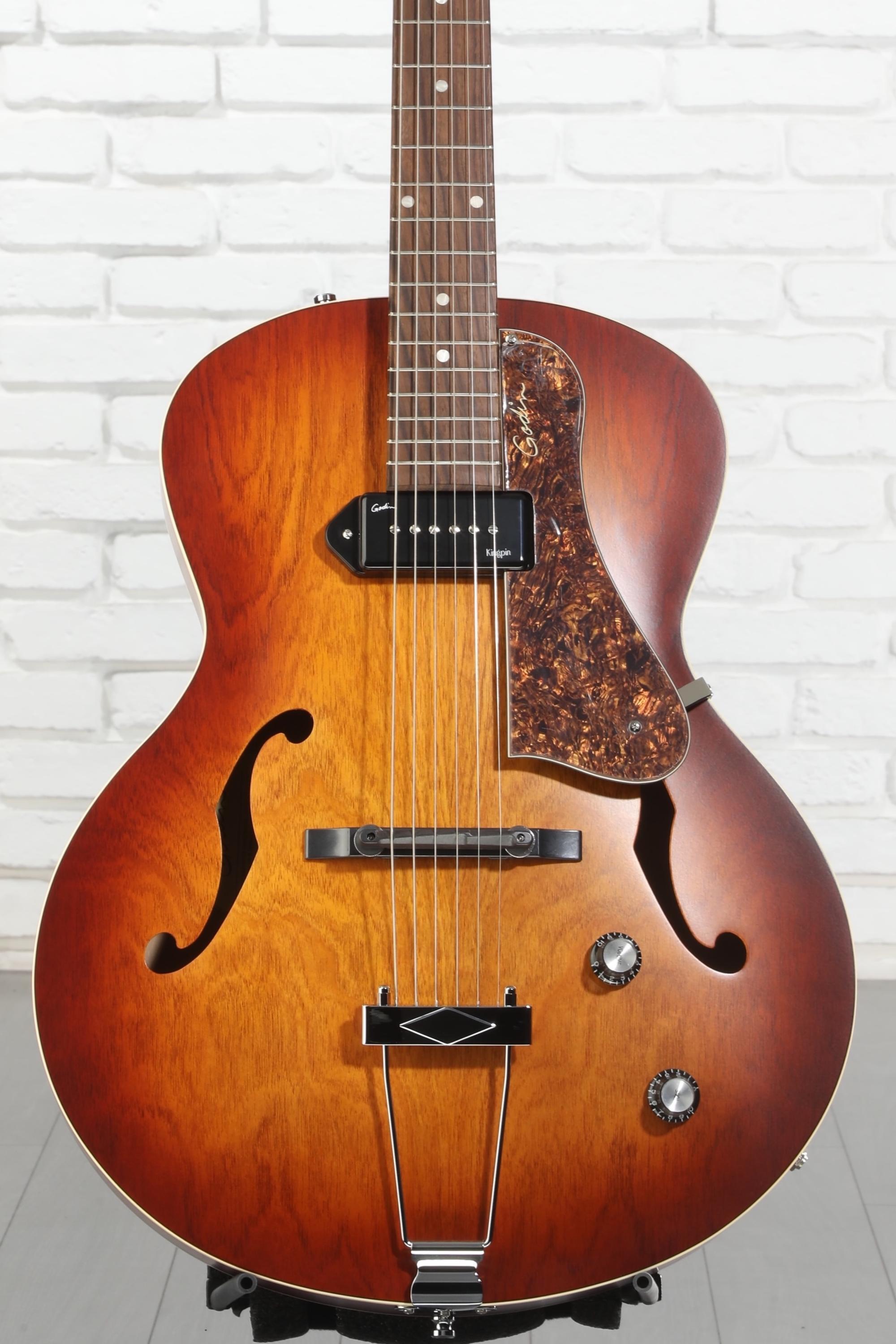 Godin 5th Avenue Kingpin Hollowbody Electric Guitar - Cognac Burst