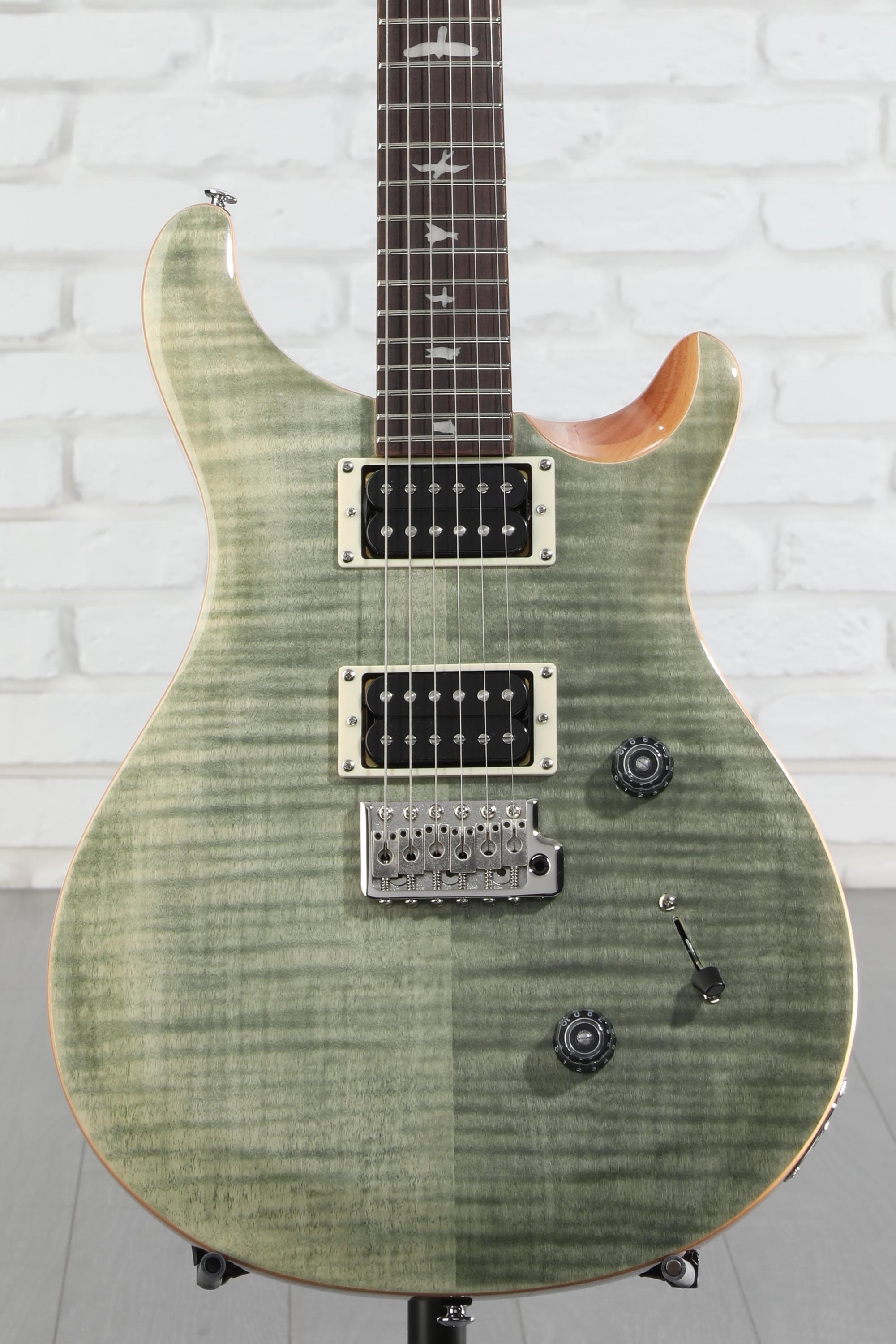 PRS SE Custom 24 Electric Guitar - Trampas Green, Sweetwater