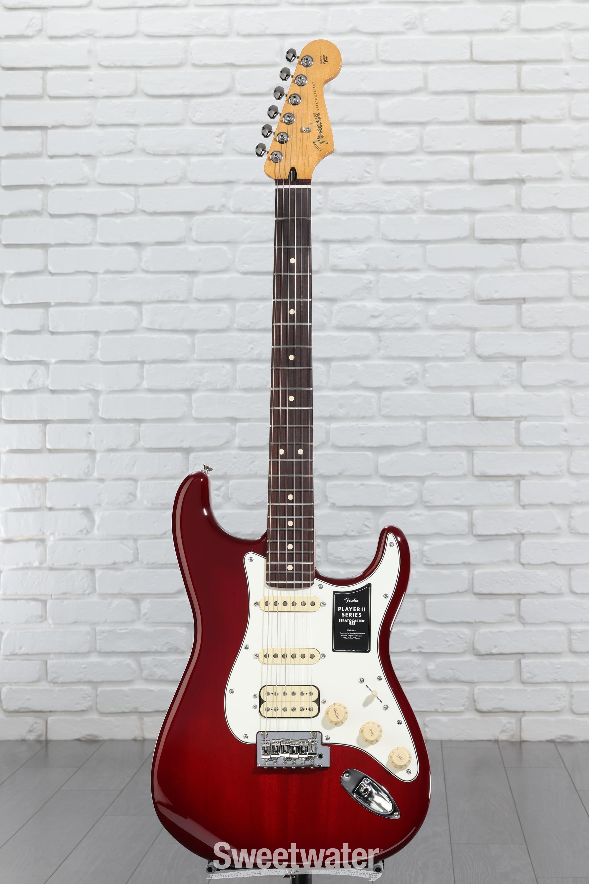 Fender Player II Stratocaster HSS Electric Guitar - Transparent