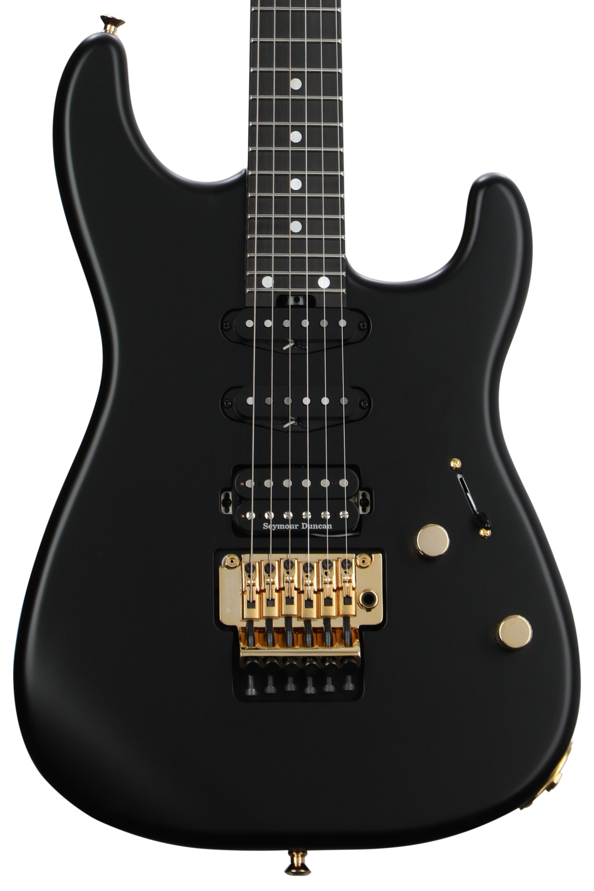 Charvel MJ San Dimas Style 1 HSS FR E Electric Guitar - Satin Black