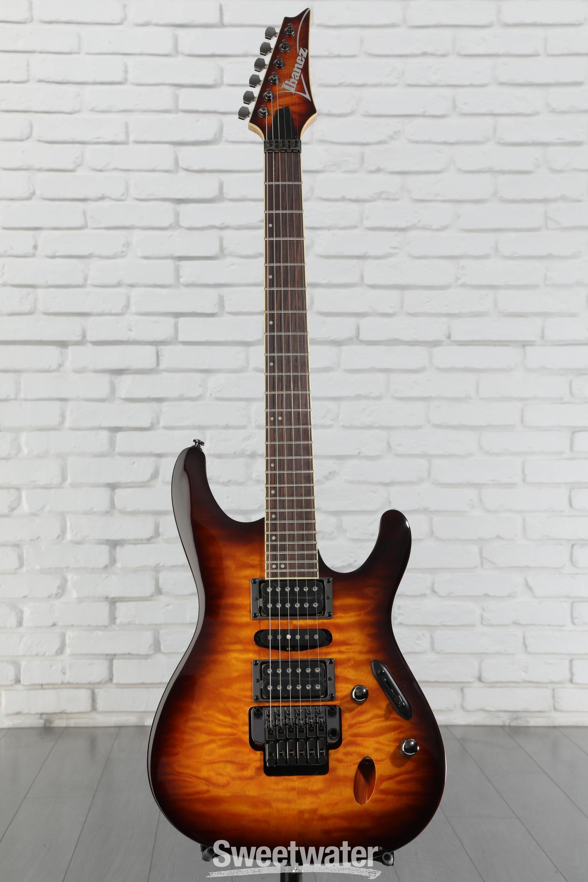 Ibanez S670QM Electric Guitar - Dragon Eye Burst | Sweetwater