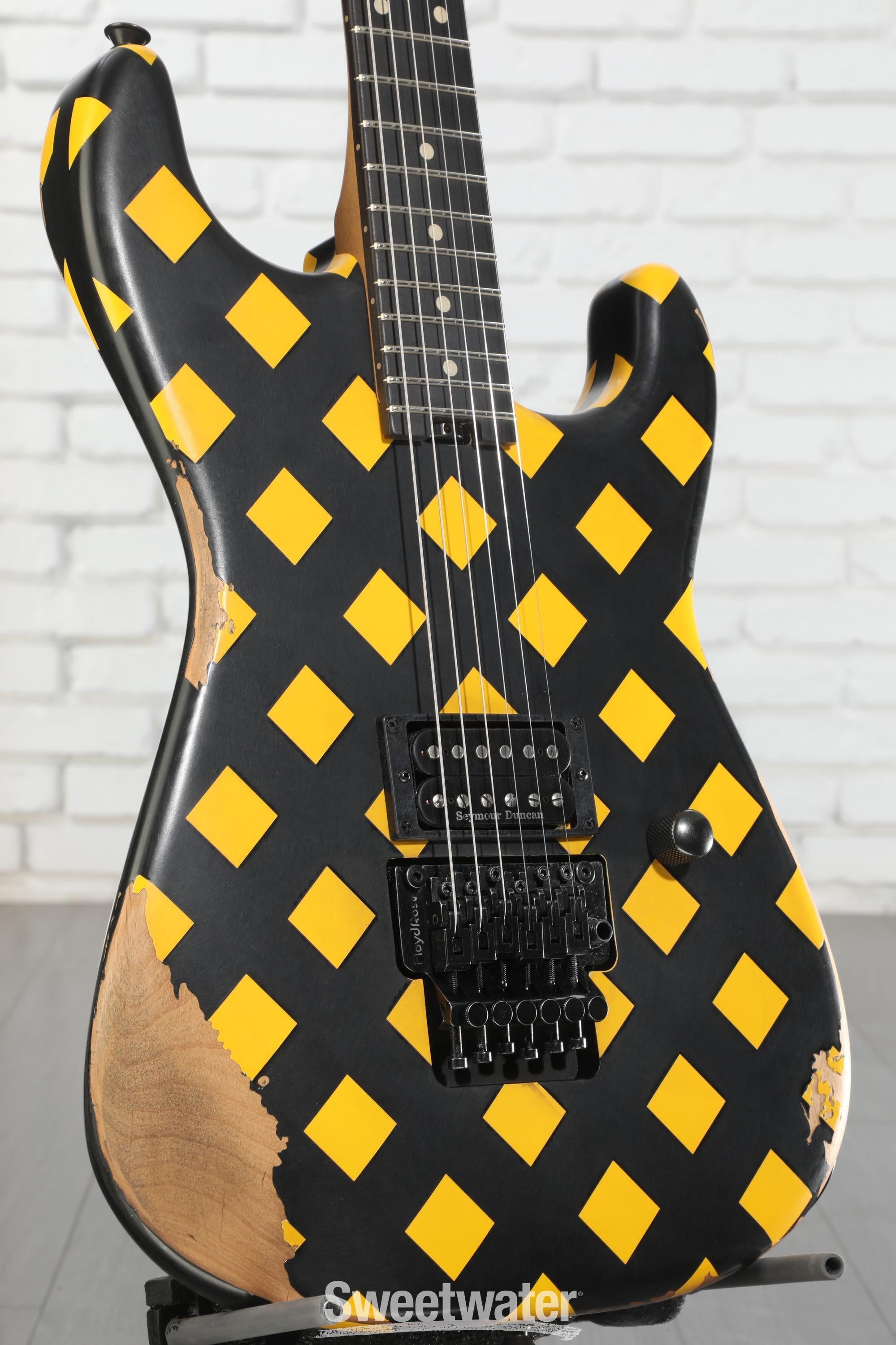 Charvel Super-Stock SD1 H FR Electric Guitar - Diamond Life, Ebony