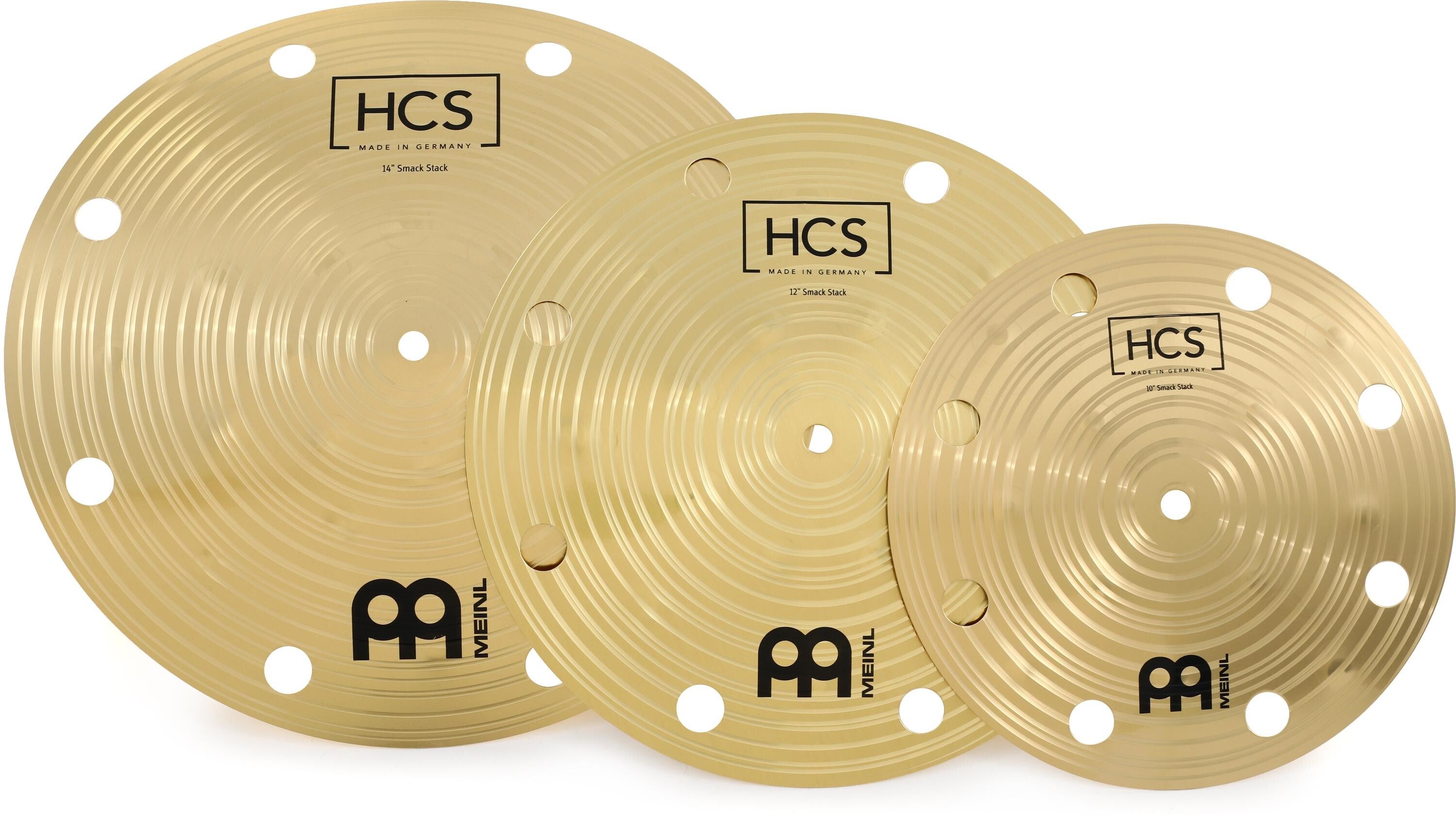 Meinl Cymbals HCS Smack Stack Cymbals - 10/12/14-inch