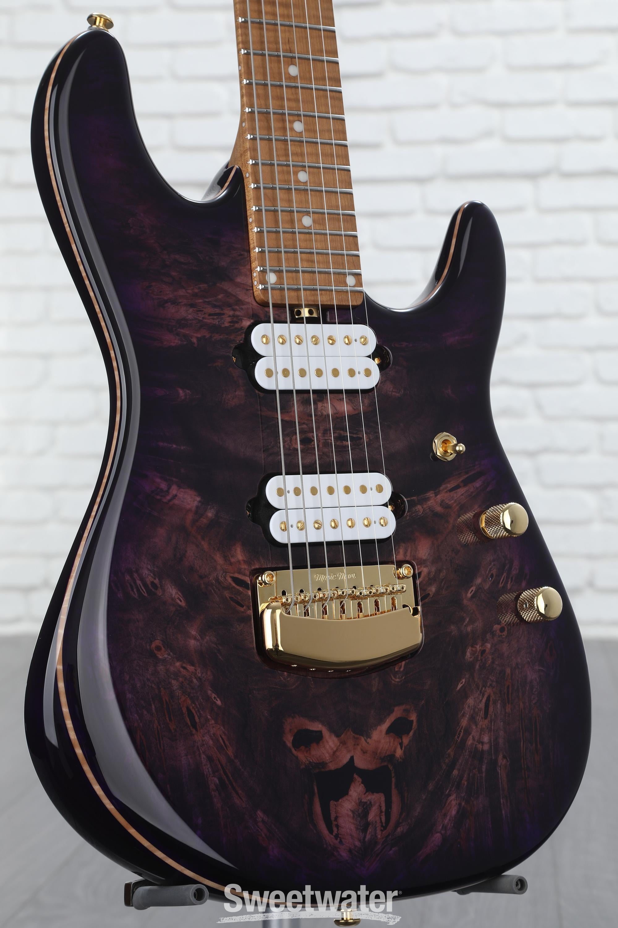Ernie Ball Music Man Jason Richardson Signature Cutlass HH 7-String  Electric Guitar - Majora Purple