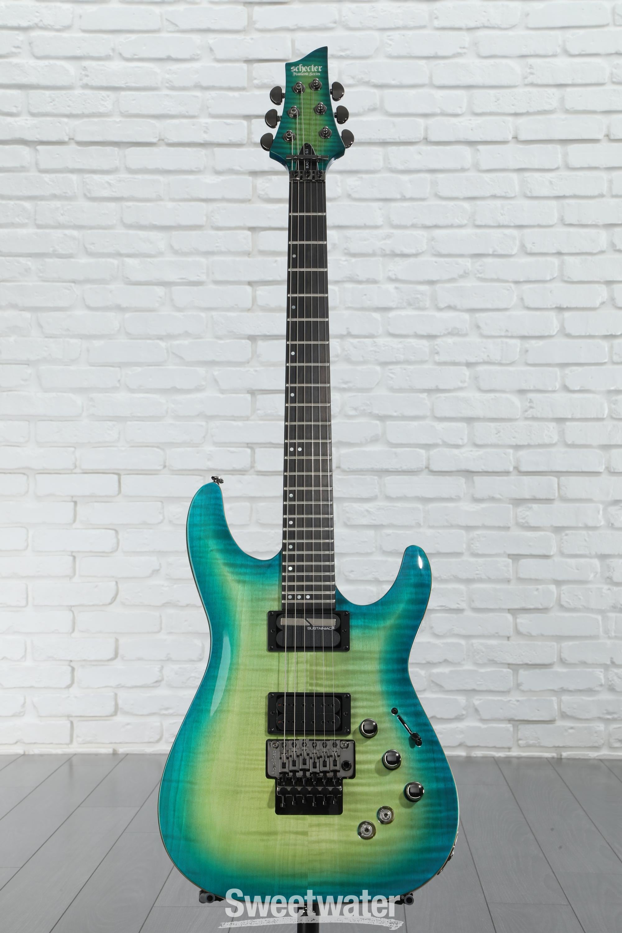 Schecter BlackJack SLS C-1 FR-S Electric Guitar - Aquaburst