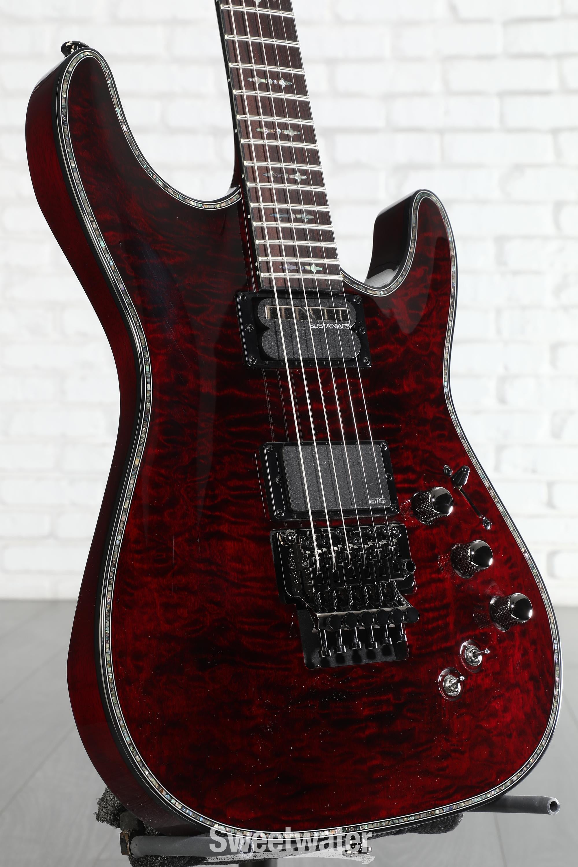 Schecter Hellraiser C-1 FR-S Electric Guitar - Black Cherry