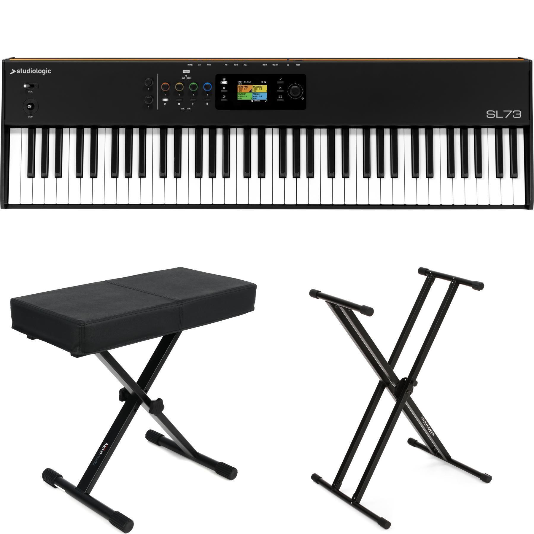 Photo of Studiologic SL73 MK2 73-key MIDI Keyboard Controller Essentials Bundle