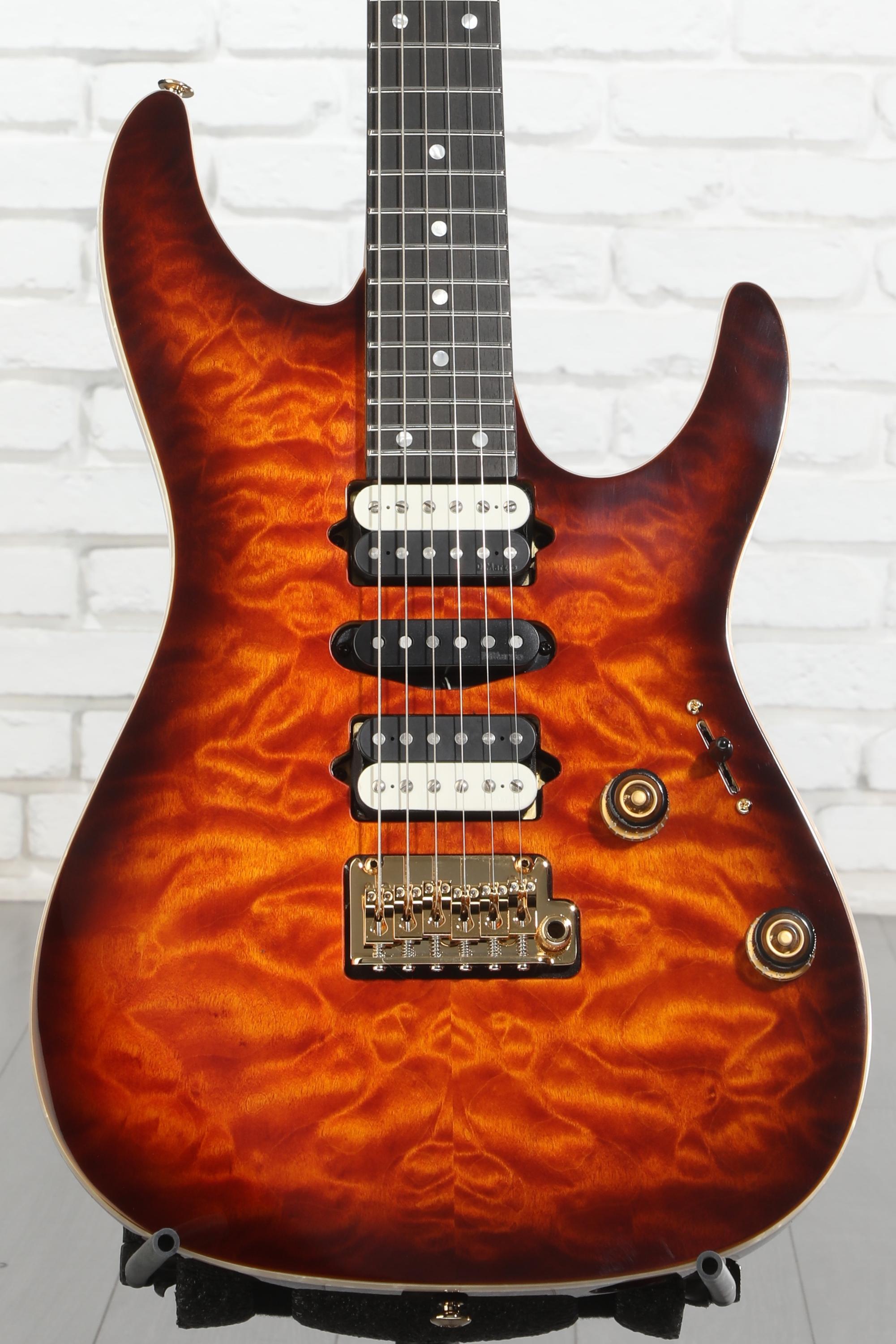 Ibanez Premium AZ47P1QM Electric Guitar - Dragon Eye Burst
