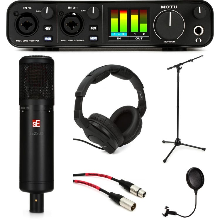 MOTU M2 and sE Electronics sE2300 Vocal Recording Bundle
