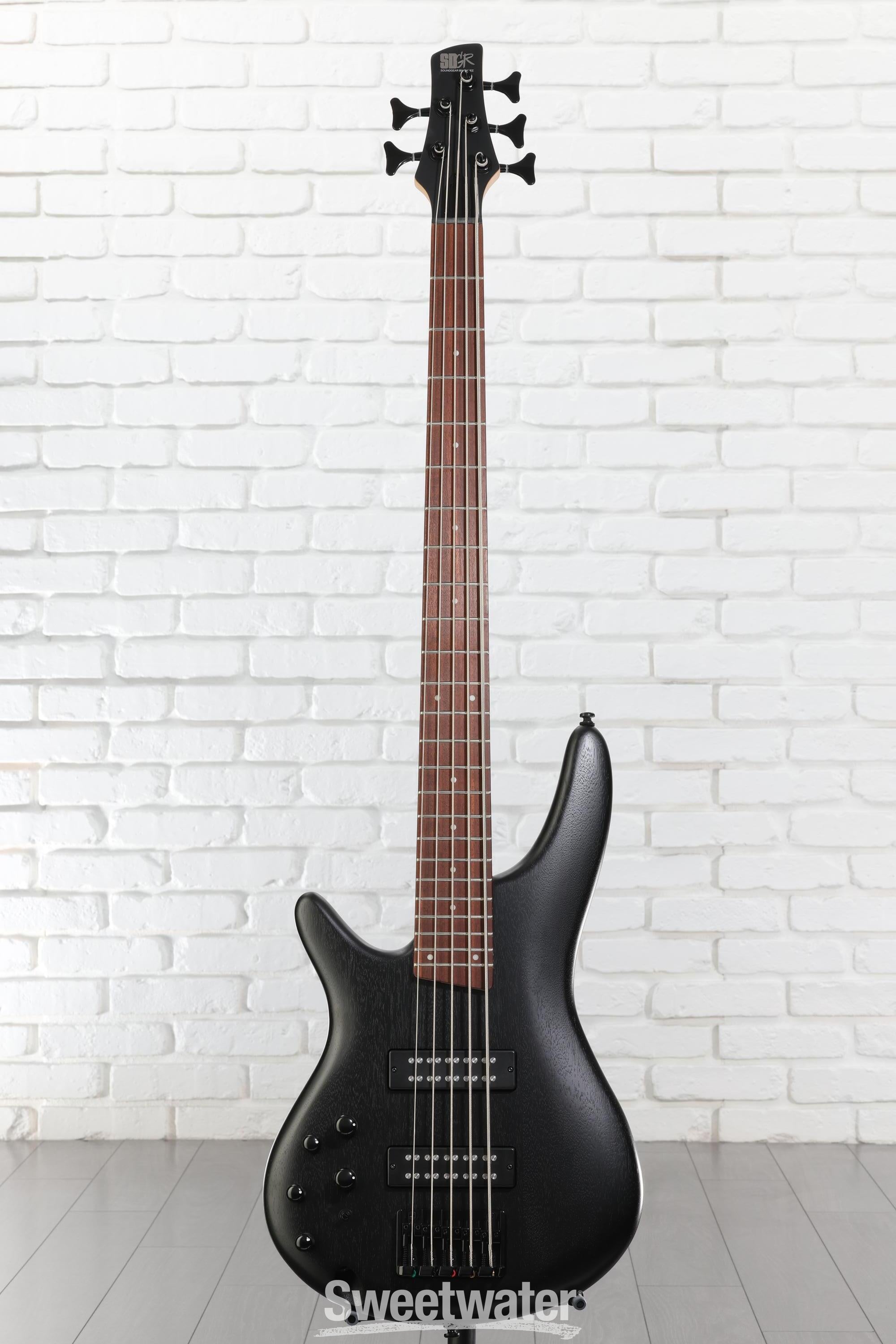 Ibanez Standard SR305EBL Left-handed Bass Guitar - Weathered Black