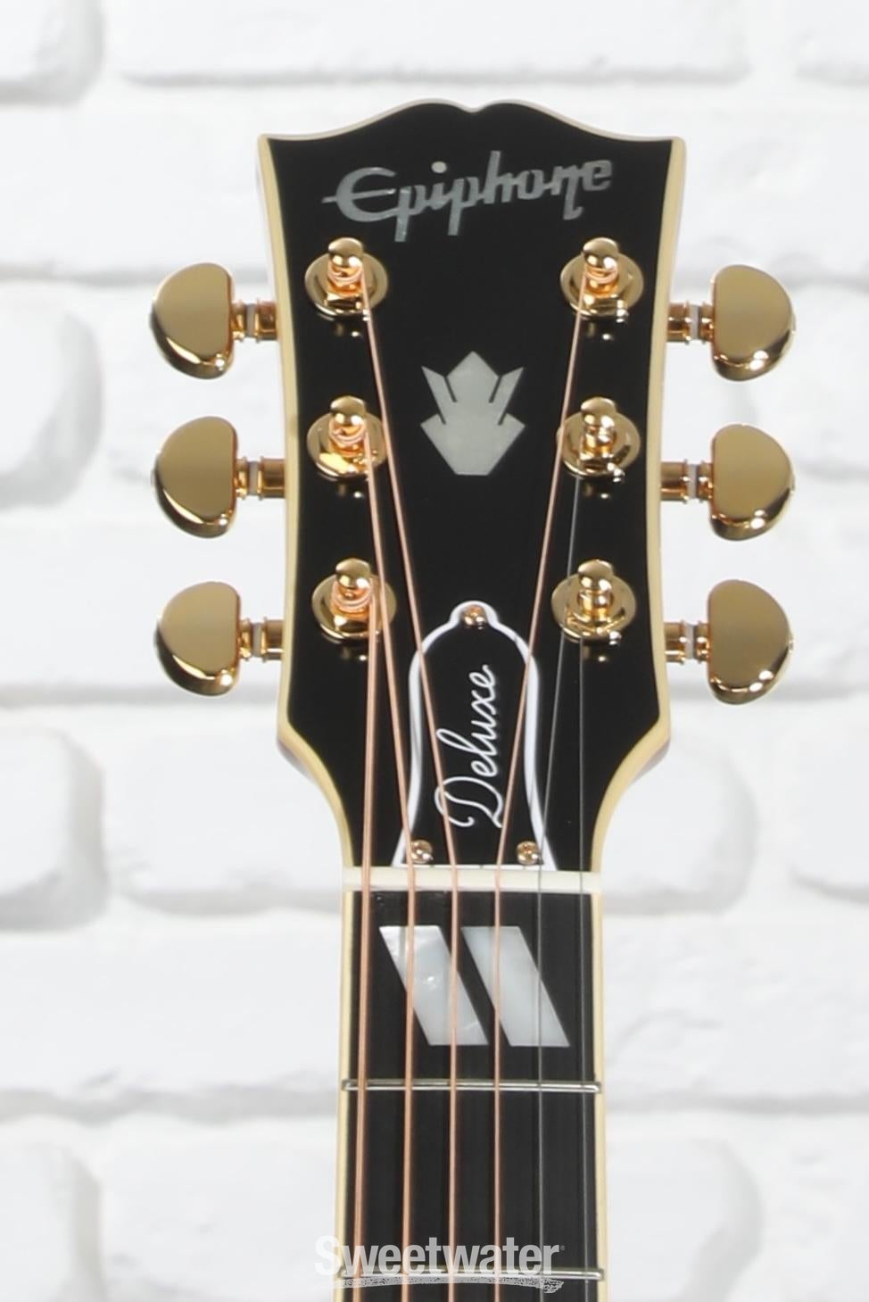 Epiphone Hummingbird Deluxe EC Acoustic-electric Guitar - Autumn Burst