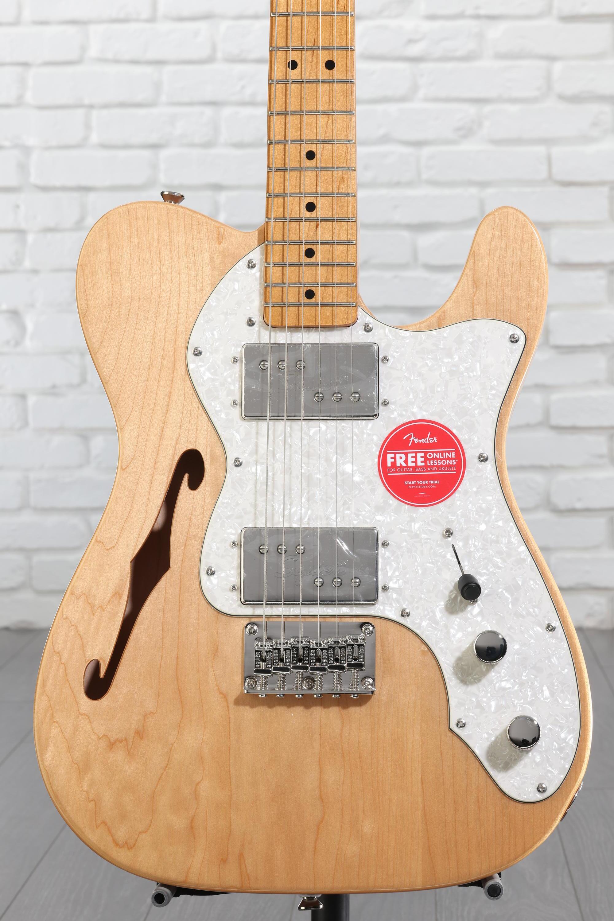 ギター Squier by Fender Telecaster Thinline Ernie Williamson Music - Squier Classic Vibe '70s Telecaster