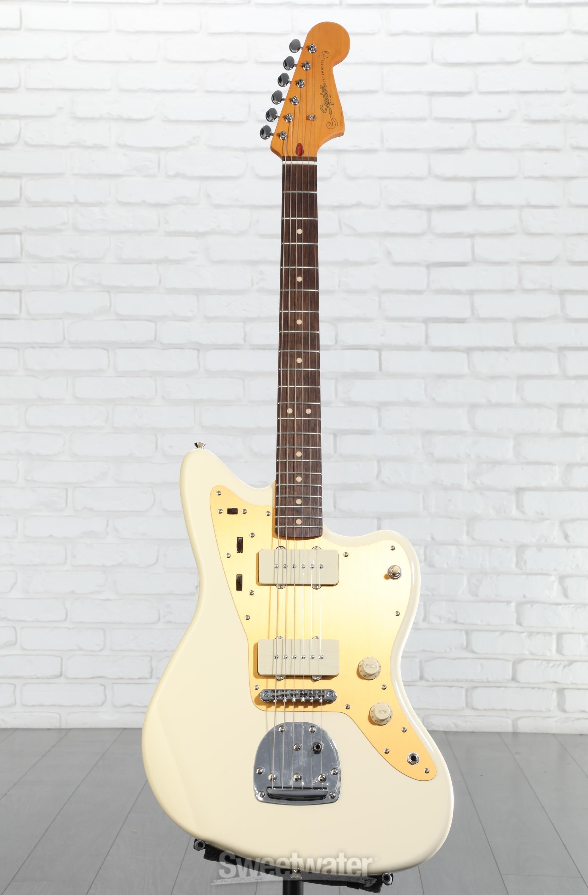 Squier J Mascis Signature Jazzmaster - Vintage White with Indian