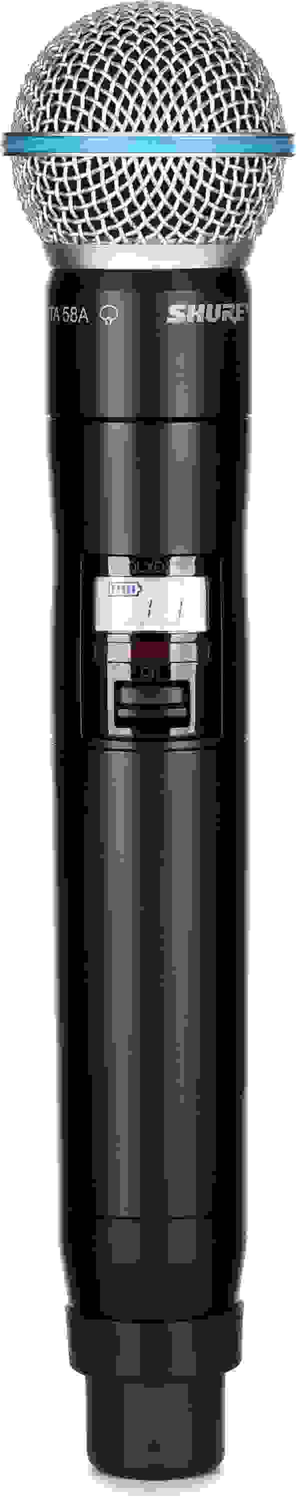 Shure QLXD2/BETA58A Wireless Handheld Microphone Transmitter - V50 Band