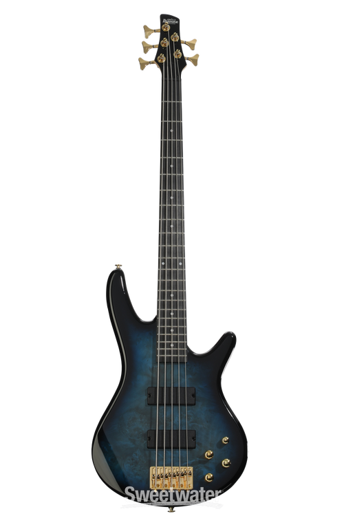 Ibanez Gio GSR205PC 5-string Bass Guitar - Transparent Marine Burst