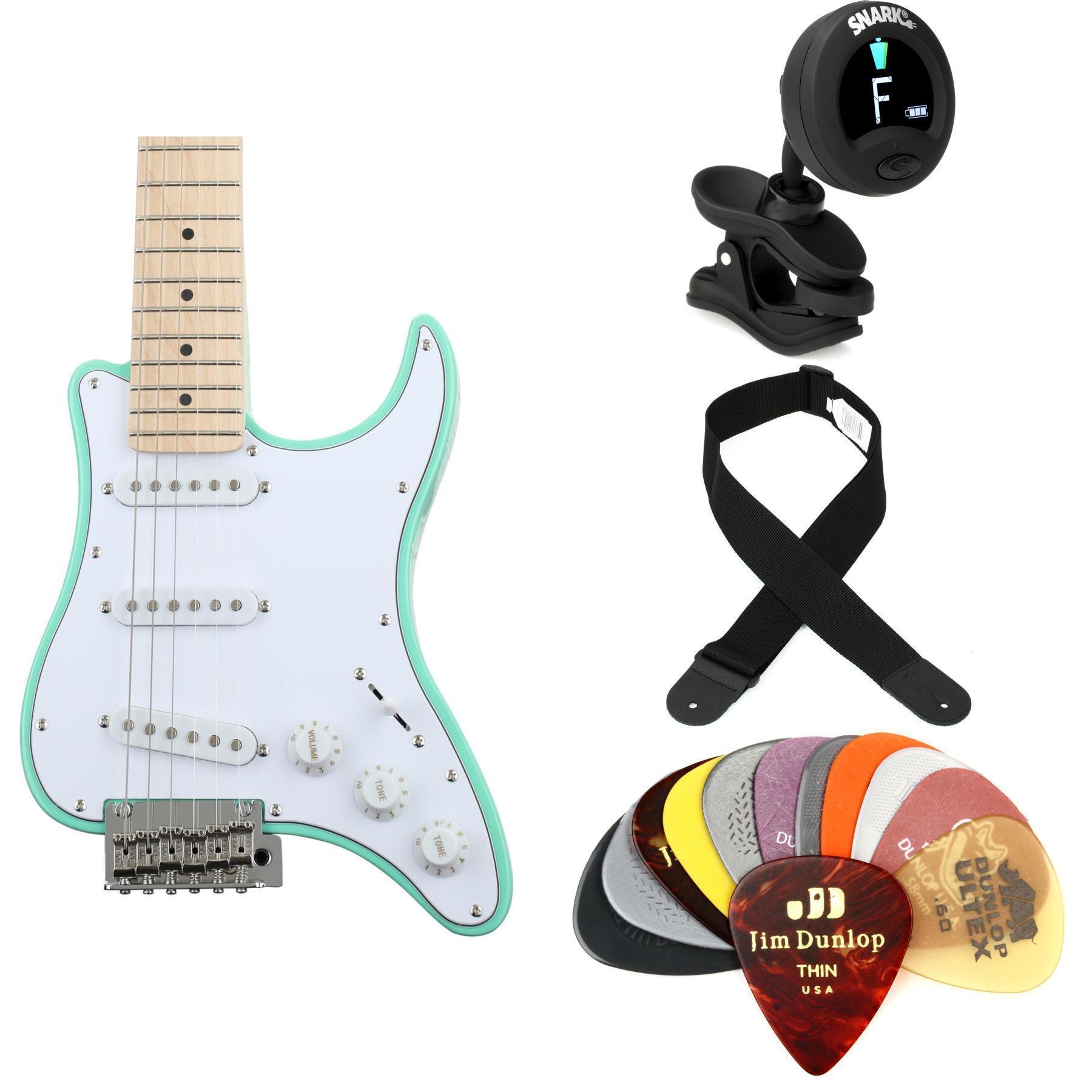 Traveler Guitar Travelcaster Deluxe Essentials Bundle - Surf Green