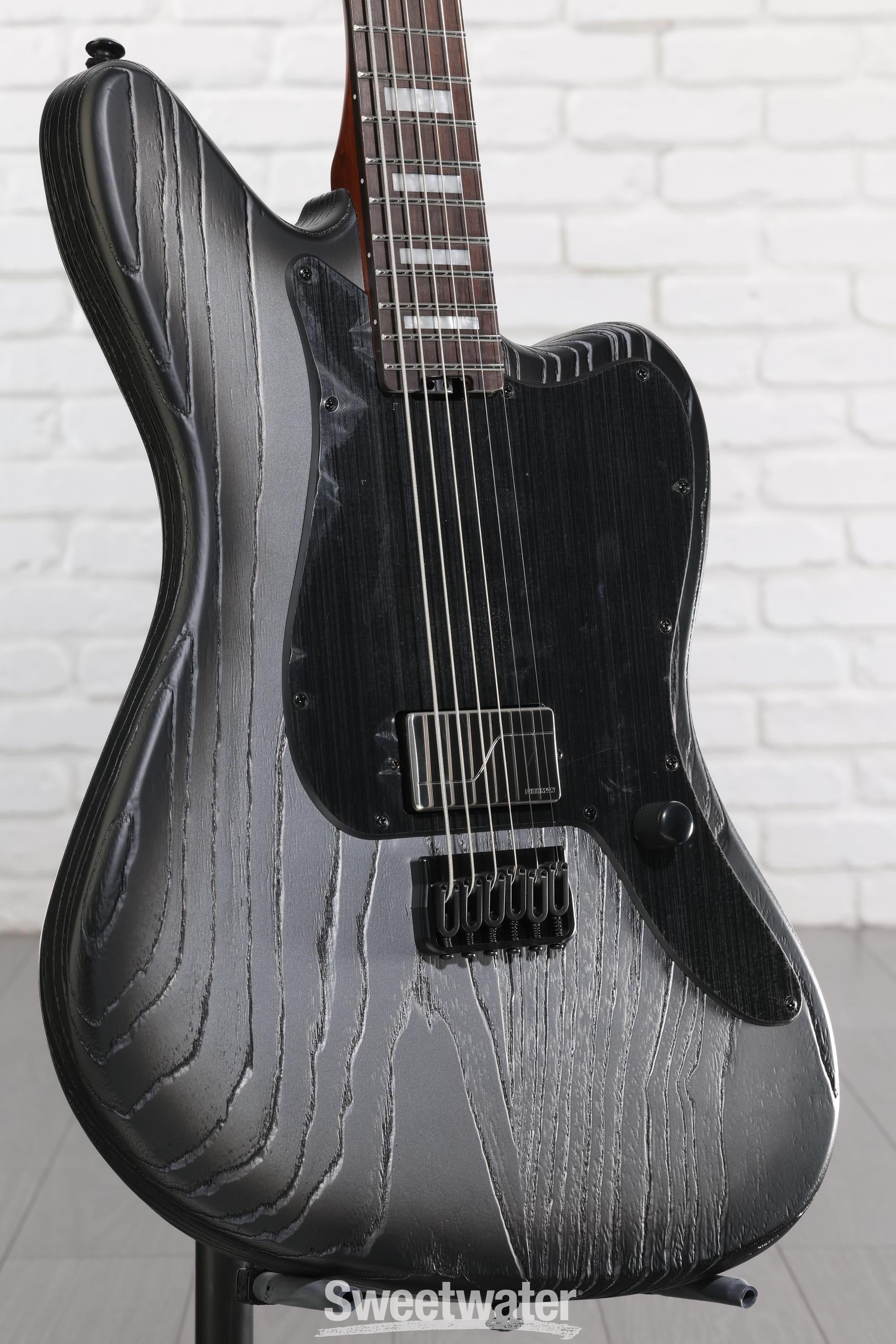 Photo of ESP LTD XJ-1B Baritone Electric Guitar - Silver Blast