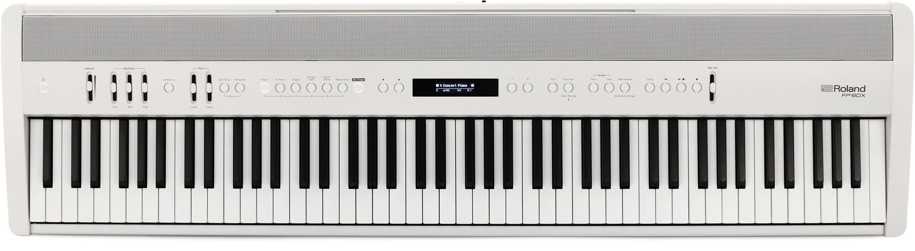 Roland FP-60X Digital Piano - White | Sweetwater