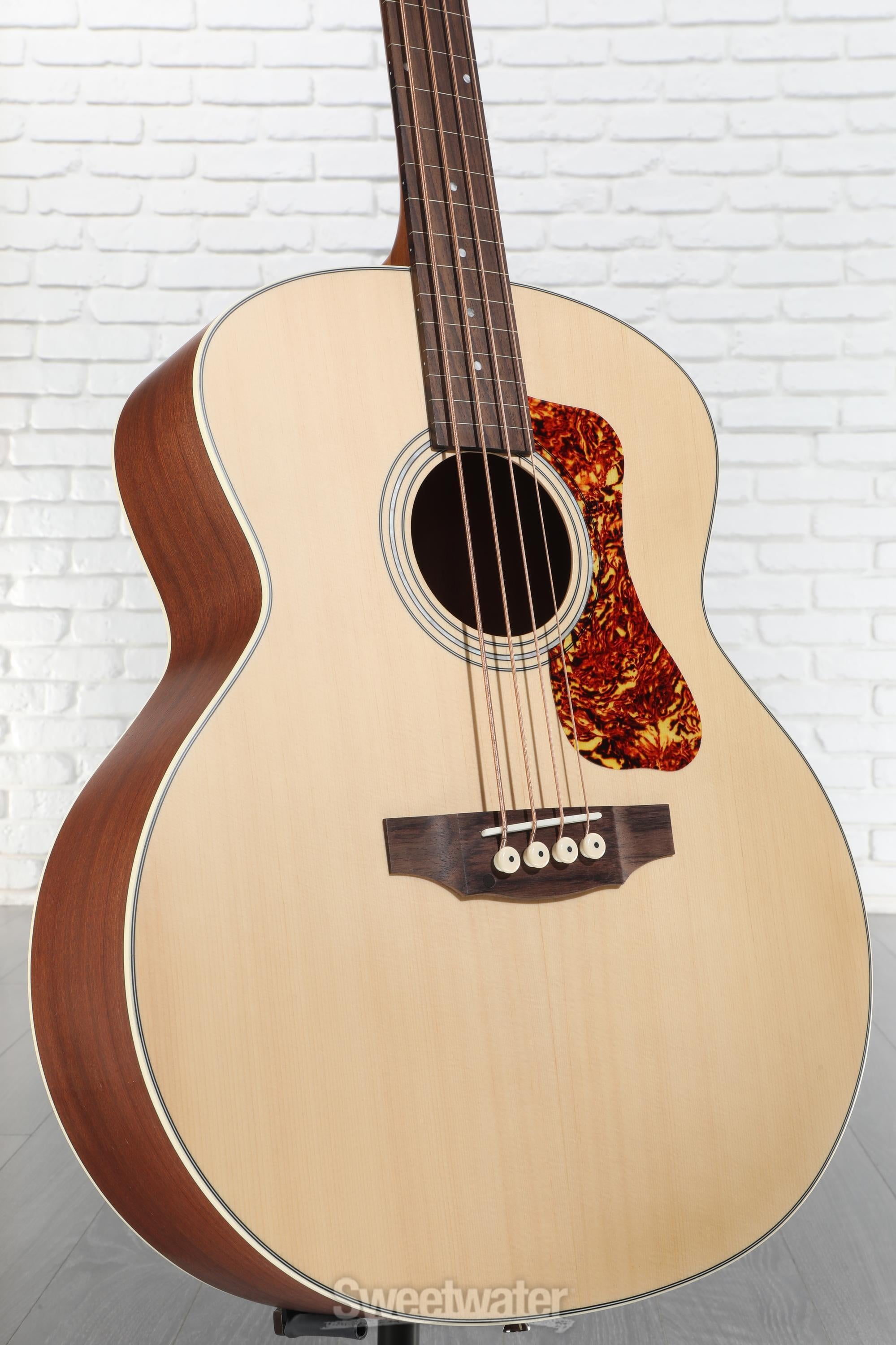 ベース Guild / B-240EF FRETLESS NATURAL Guild B-240EF Fretless Concert Acoustic-electric Bass Guitar