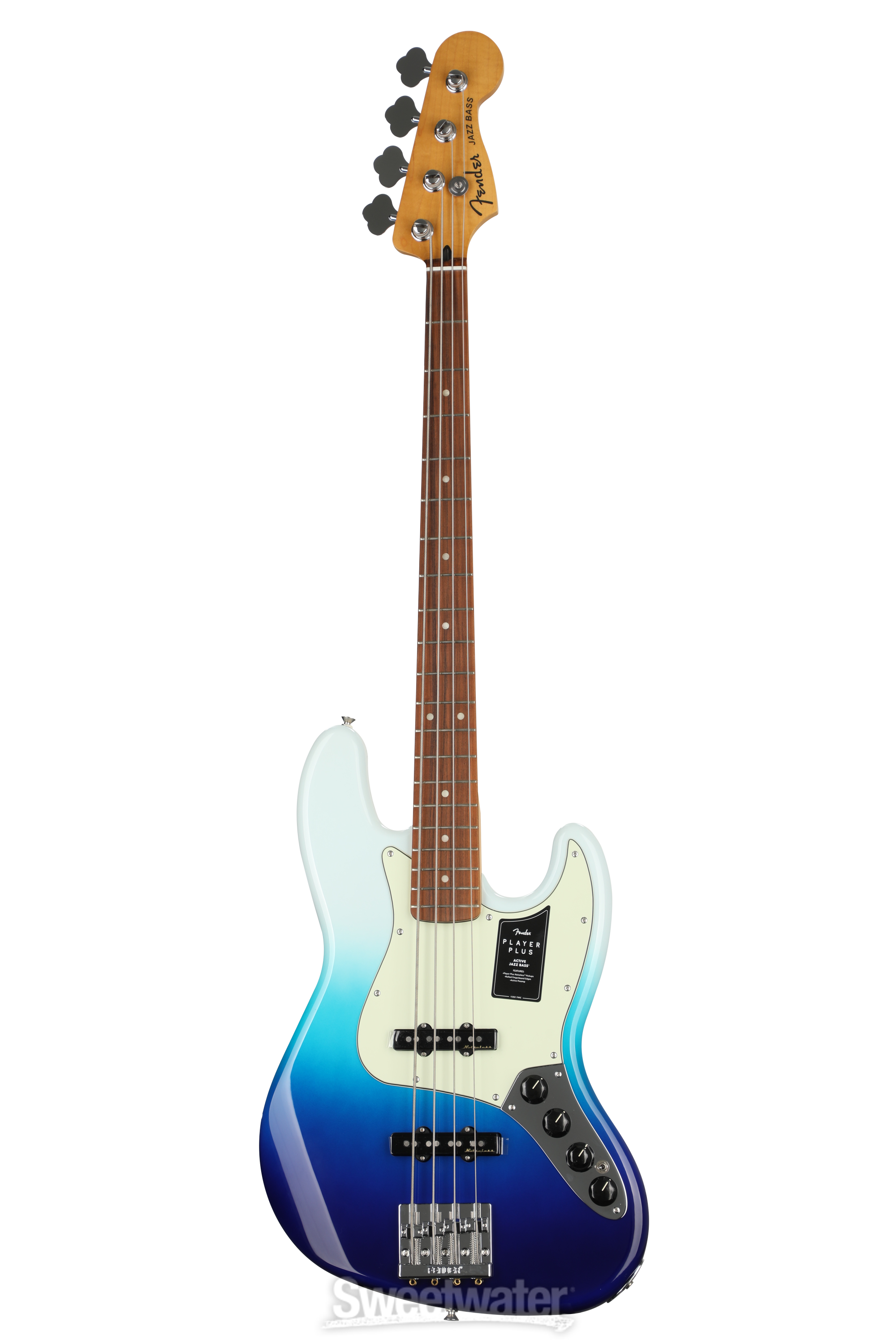 Fender Player Plus Active Jazz Bass - Belair Blue with Pau Ferro Fender Player Plus Active Jazz Bass - Belair Blue with Pau Ferro
