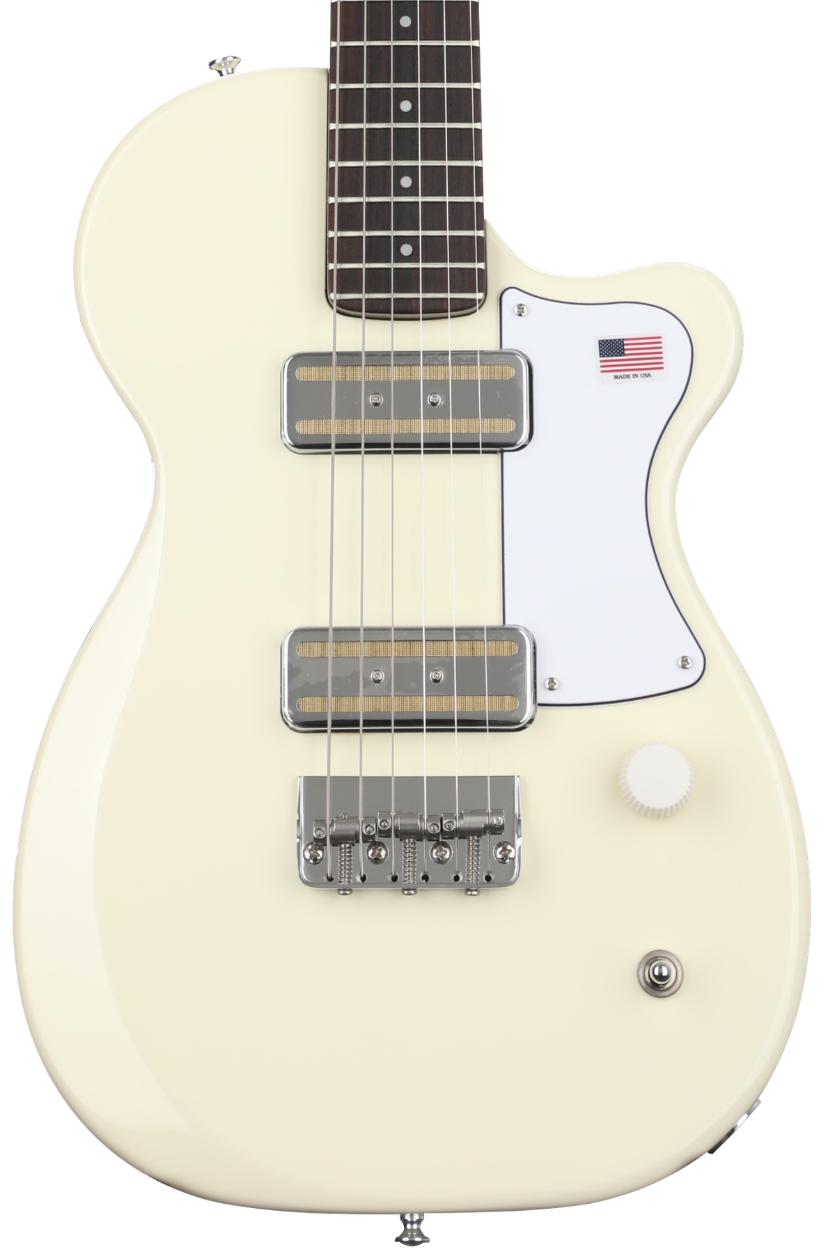 Harmony Juno Electric Guitar - Pearl White with Rosewood Fingerboard
