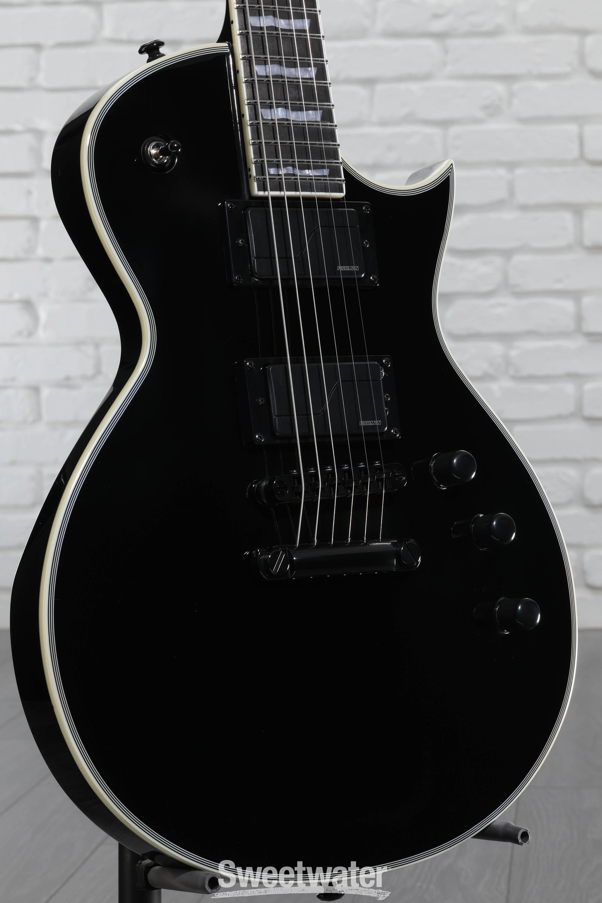 ESP LTD EC-1000S Fluence Electric Guitar - Black | Sweetwater