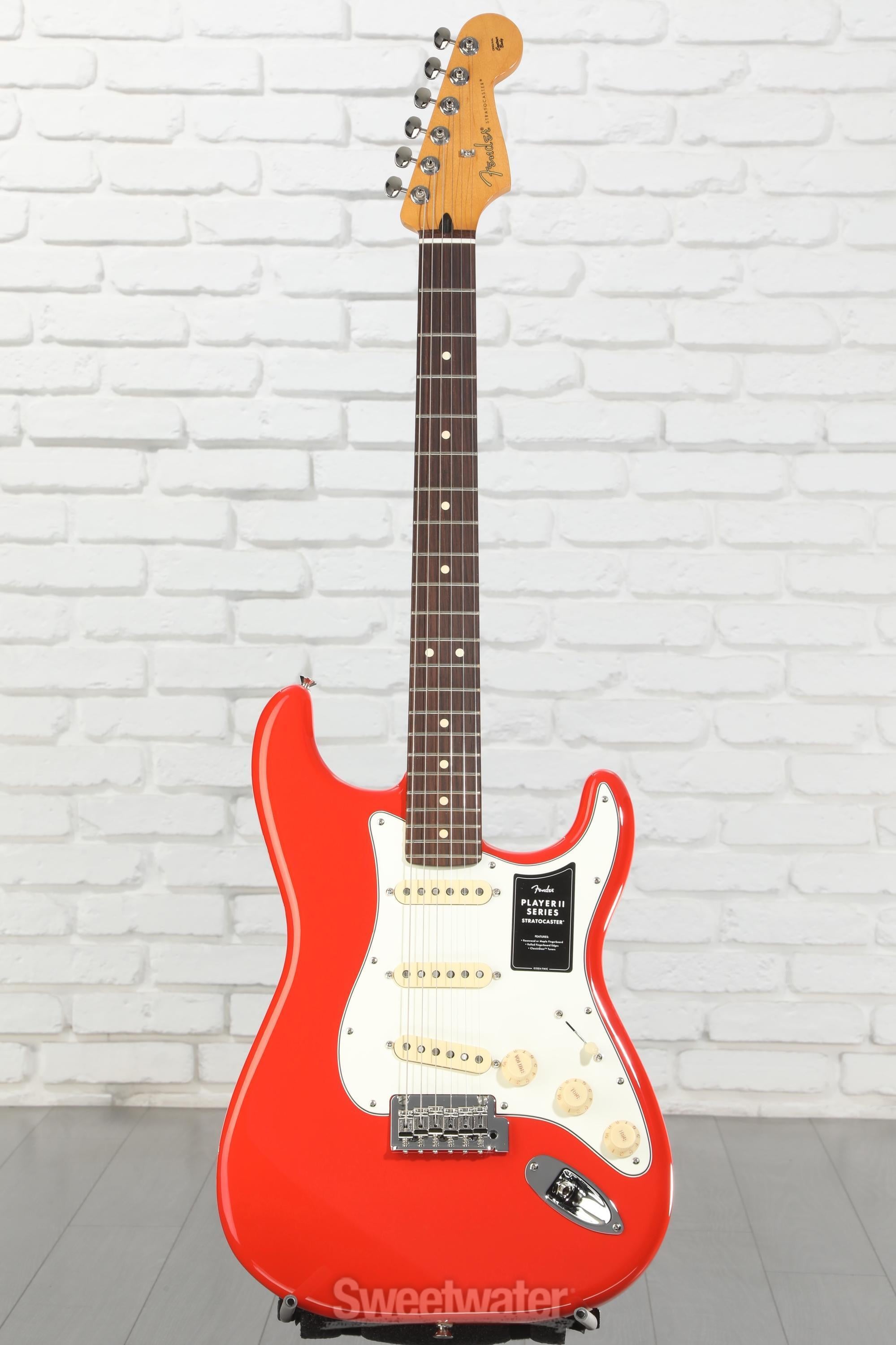 Fender Player II Stratocaster Electric Guitar - Coral Red with