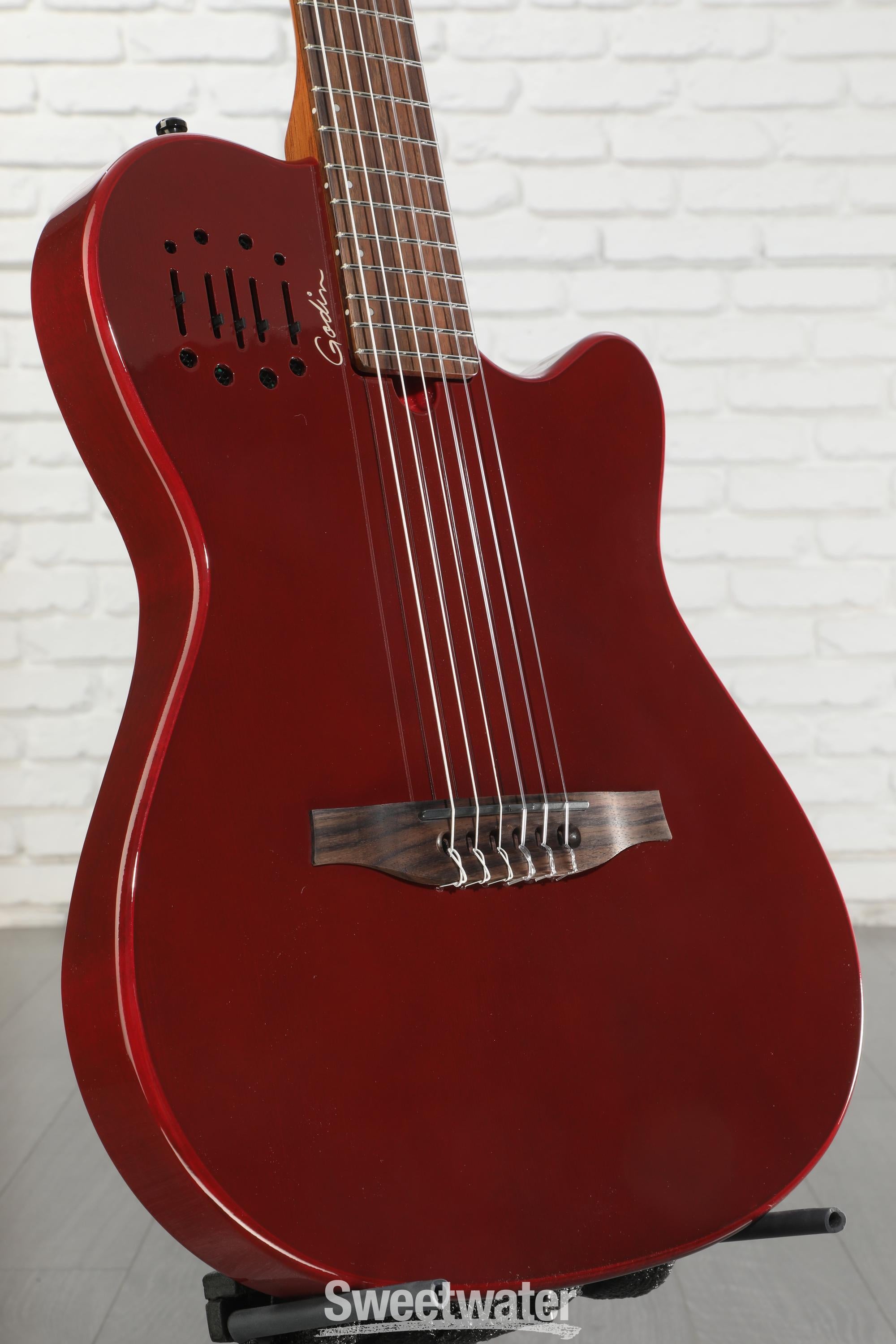 Godin Multiac Mundial Nylon Acoustic-electric Guitar - Aztek Red