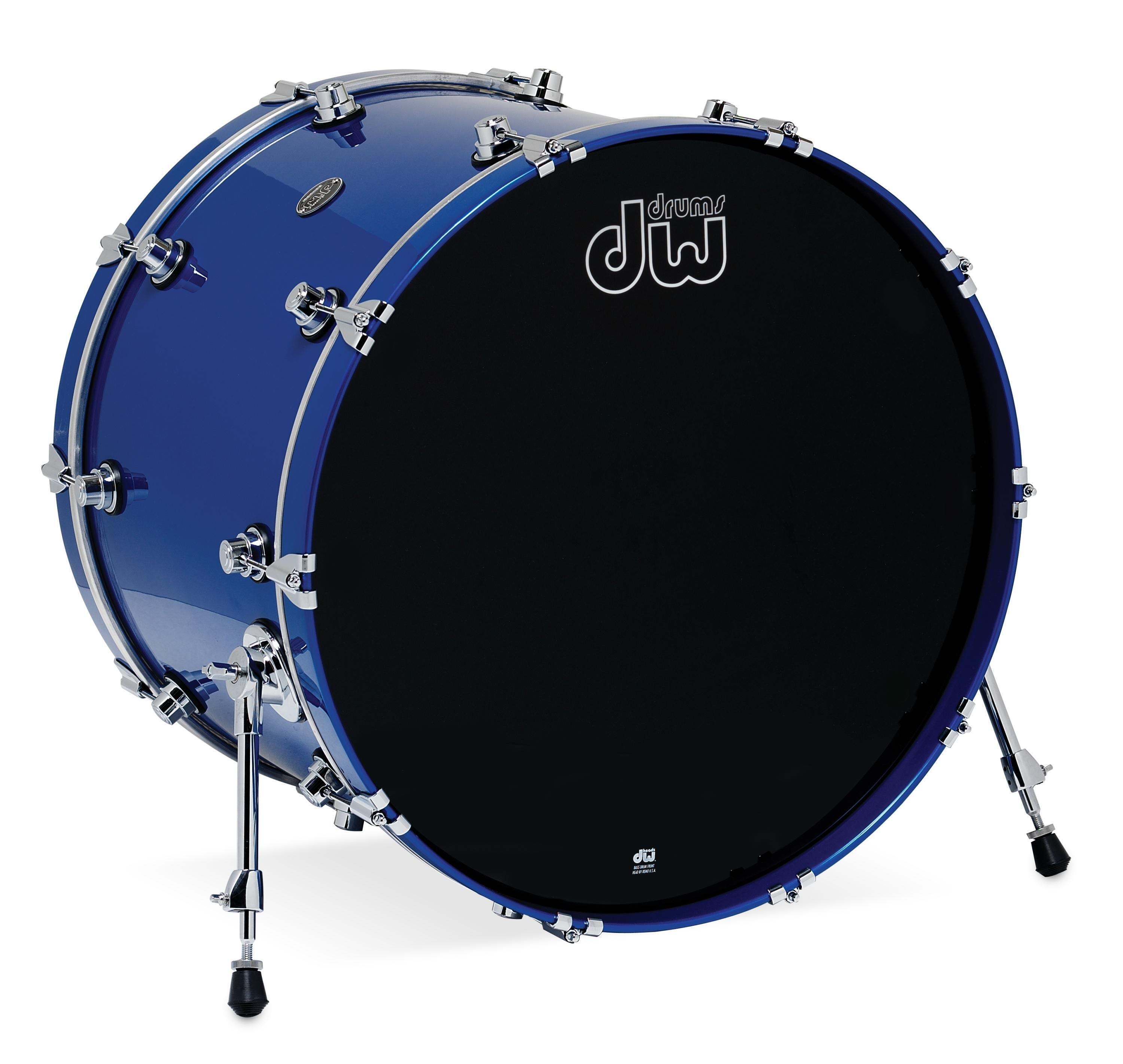 DW Performance Series Bass Drum 18"x24" Sapphire Blue Sweetwater