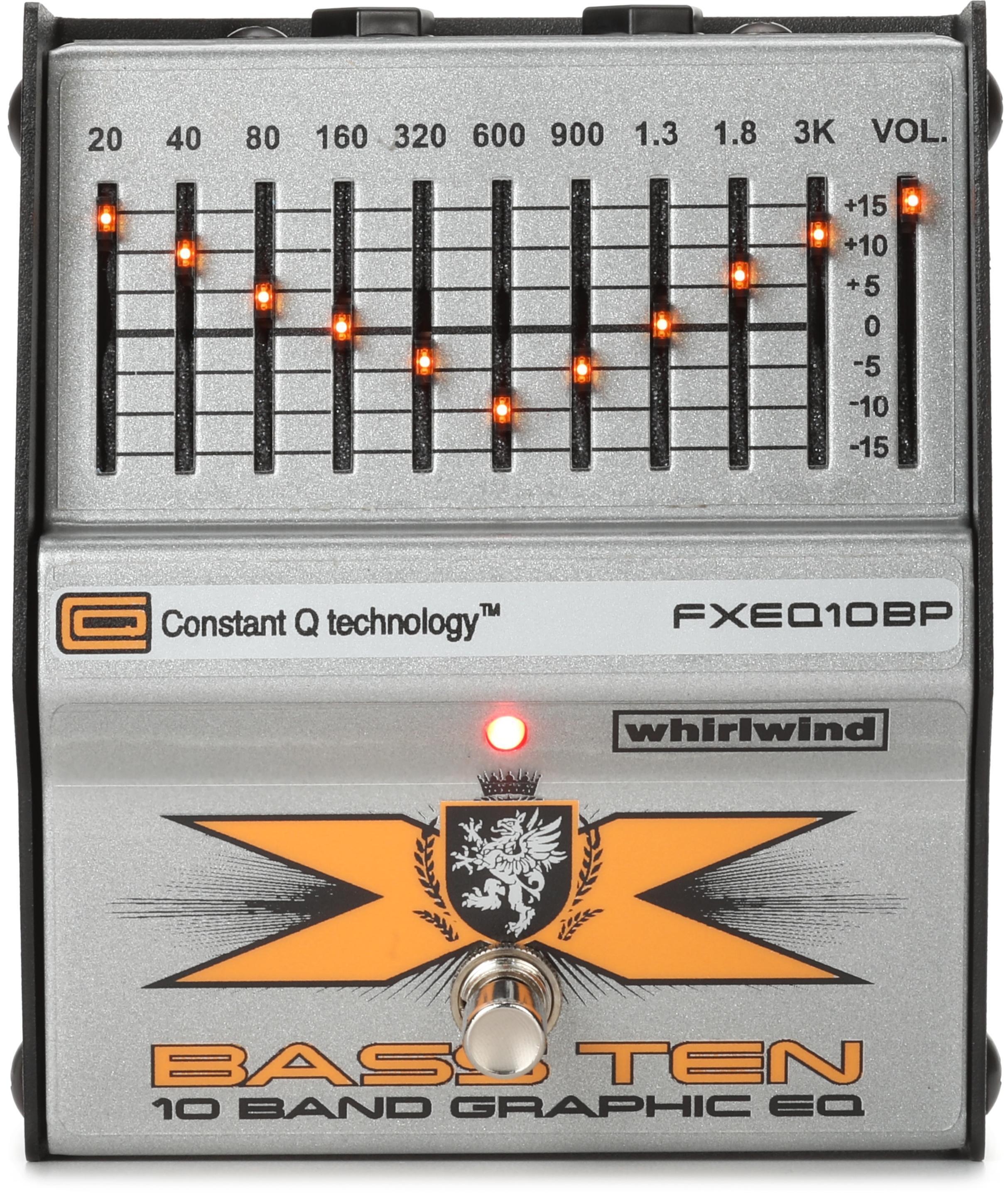Whirlwind BASS TEN 10BAND GRAPHIC EQ 美品 Whirlwind Bass Ten 10-band Bass EQ Pedal | Sweetwater