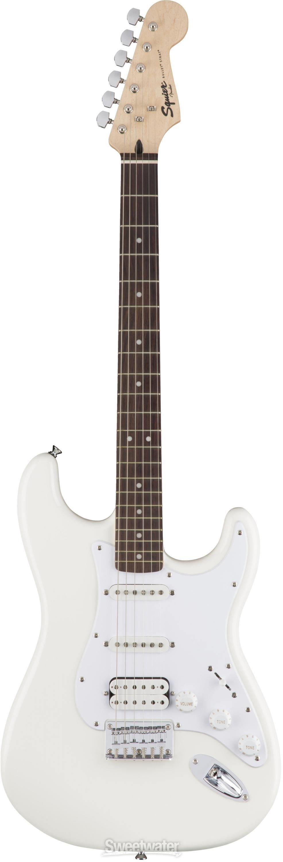 Squier Bullet Strat HSS HT - Arctic White with Rosewood