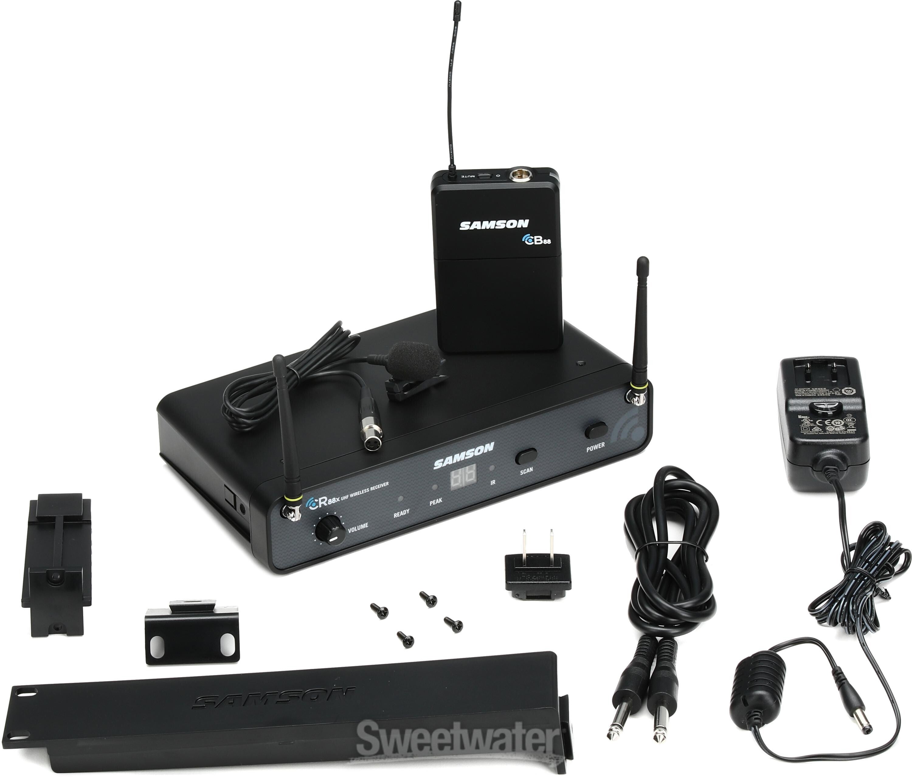 Samson Concert 88x LM5 Presentation Wireless Lavalier Microphone System - D  Band