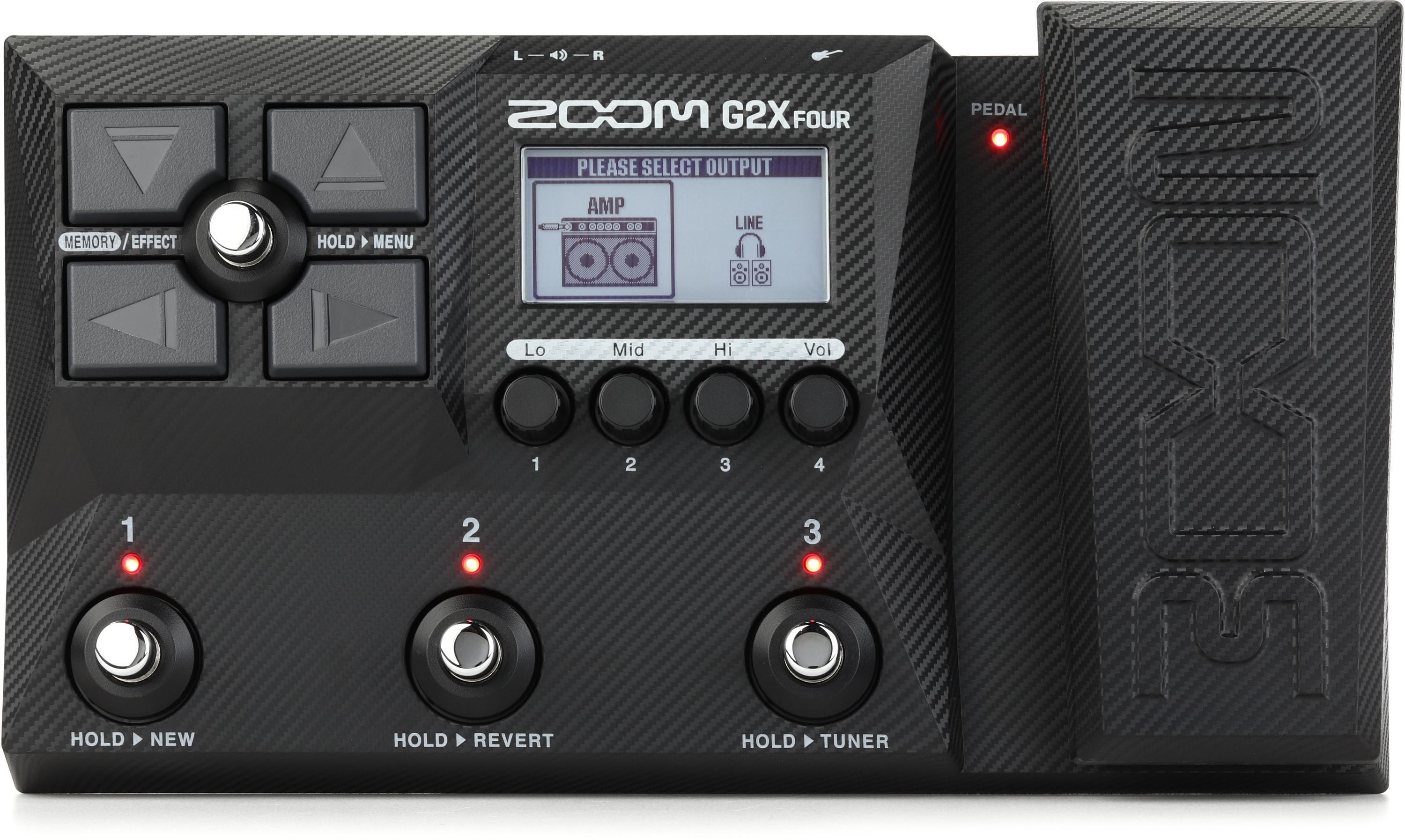 Zoom G2X Four Multi-effects Processor with Expression Pedal