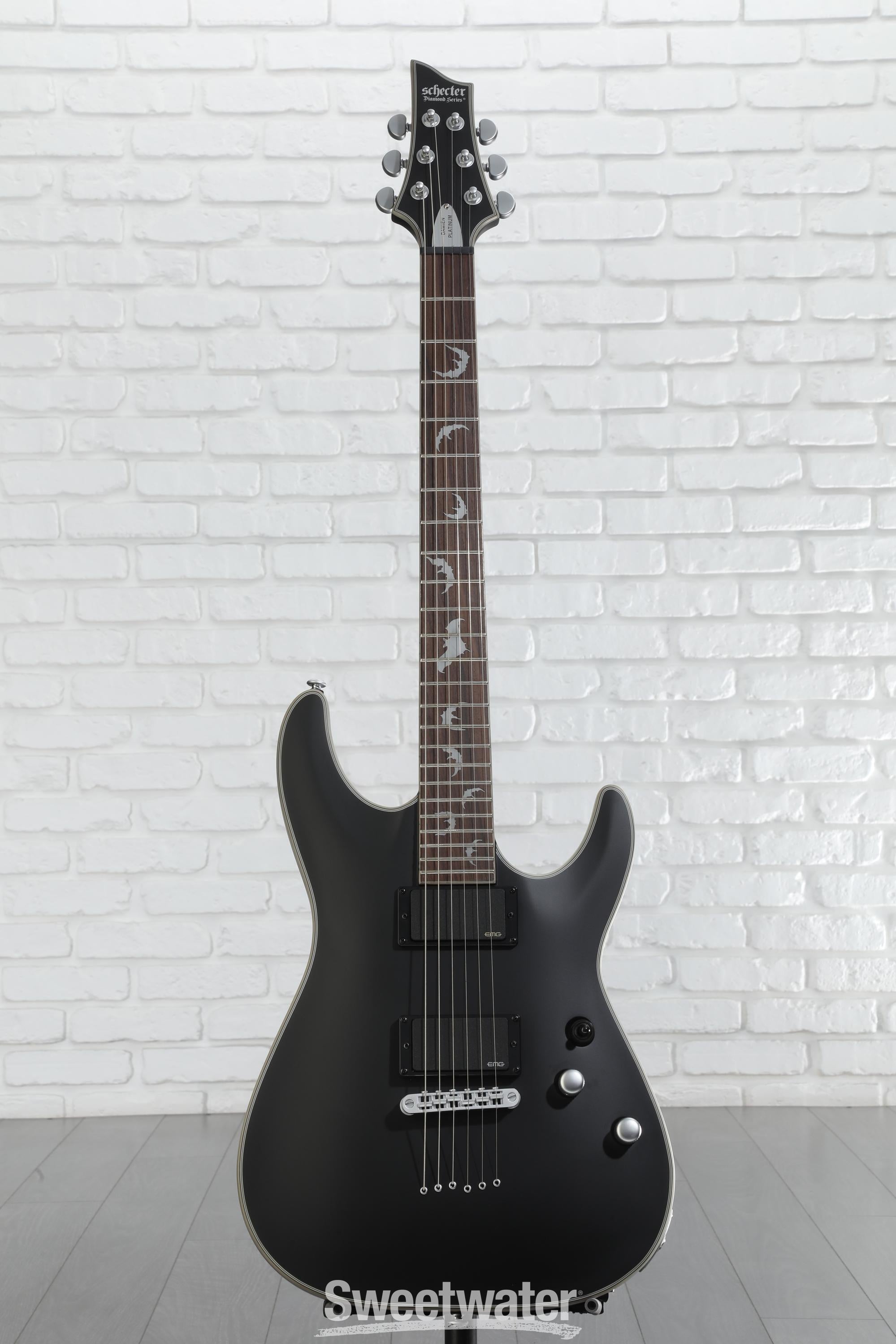 SCHECTER　DAMIEN PLATINUM-6FR-S Schecter Damien Platinum 6 Electric Guitar - Satin Black