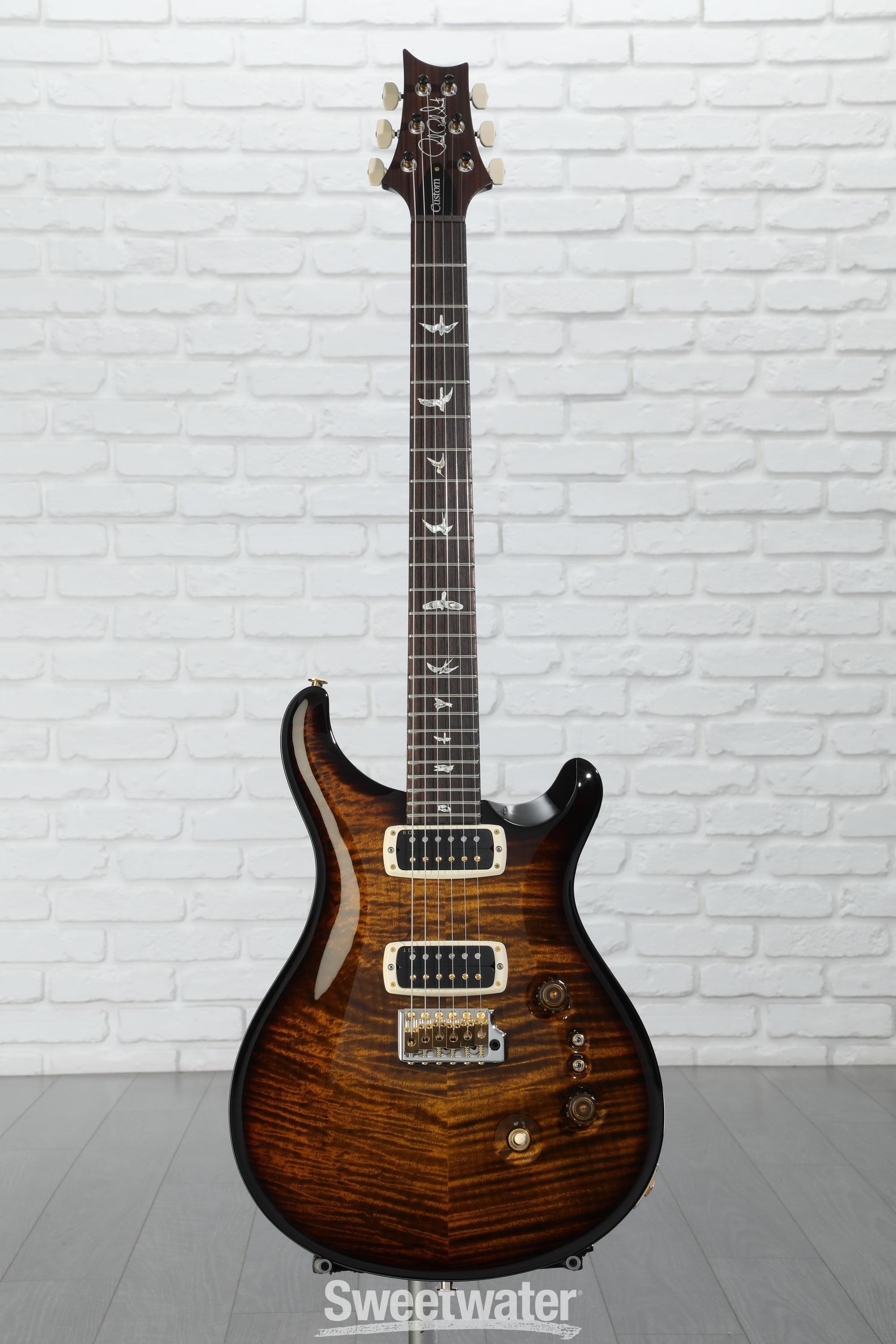 PRS Custom 24-08 10-Top Electric Guitar - Black Gold Wrap