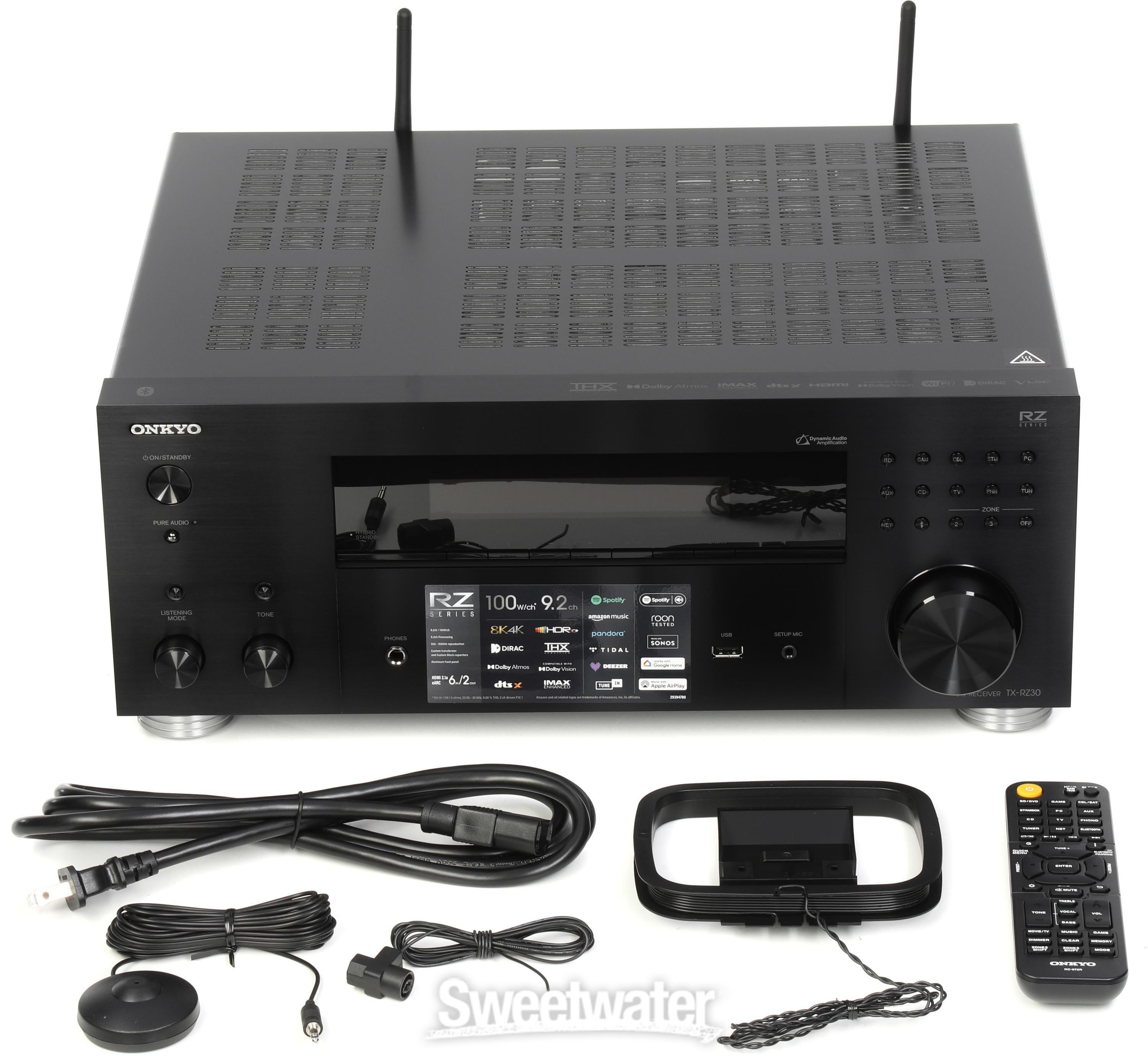 Onkyo TX-RZ30 100-watt, 9.2-channel A/V Receiver Reviews | Sweetwater
