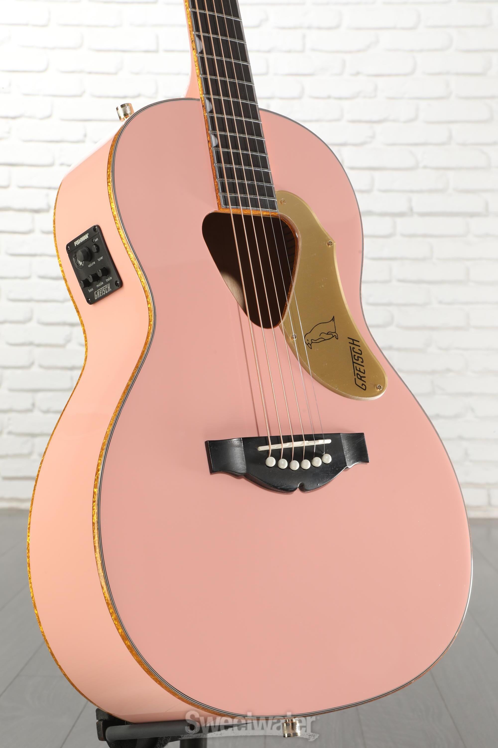 Photo of Gretsch G5021E Rancher Penguin Parlor Acoustic-electric Guitar - Shell Pink