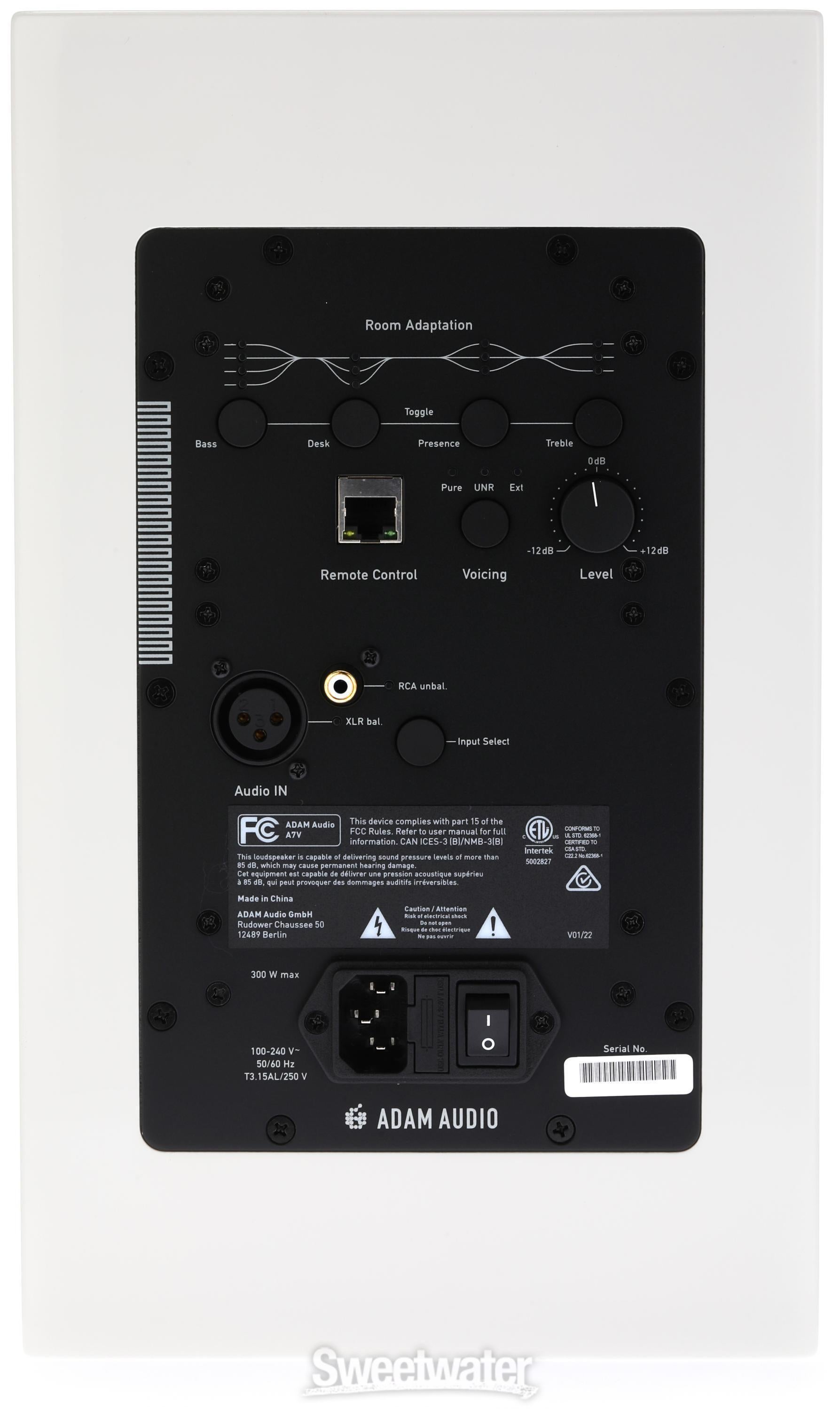 ADAM Audio A7V 7-inch Powered 2-way Studio Monitor Pair - White