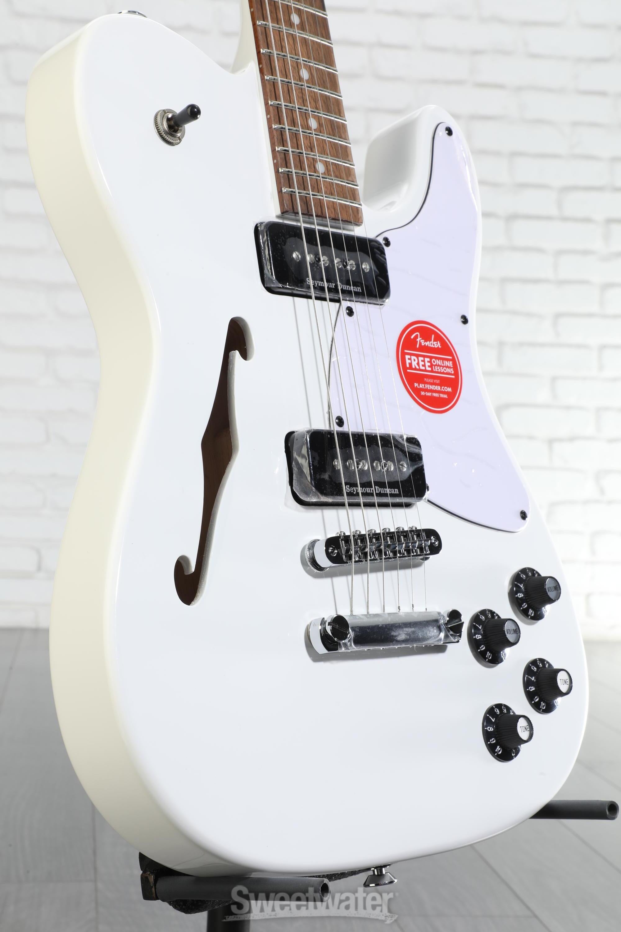 Fender Jim Adkins JA-90 Telecaster Thinline - White | Sweetwater
